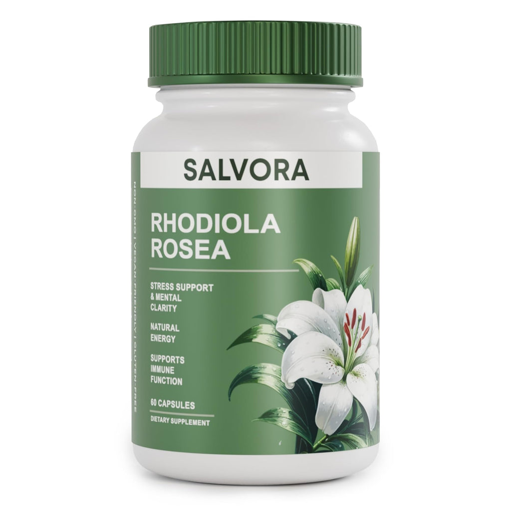 Rhodiola Rosea Capsules for Stress, Energy, Focus & Performance Support