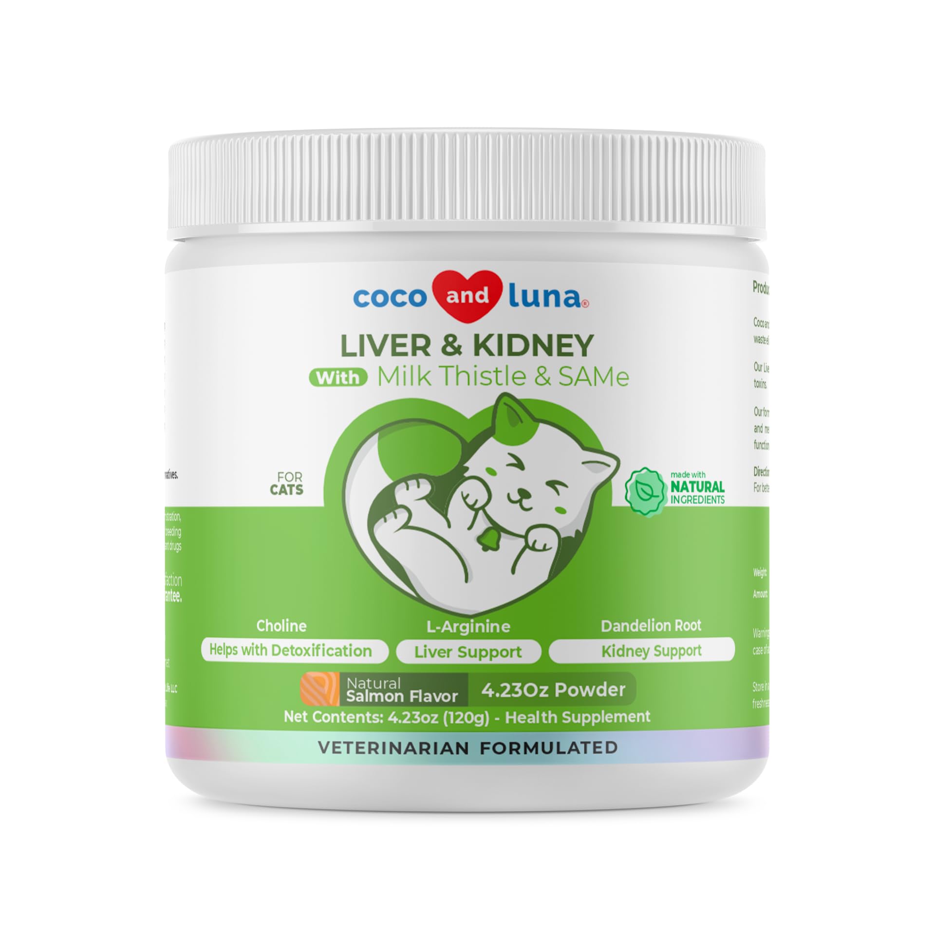Milk Thistle Liver & Kidney Support Powder for Cats