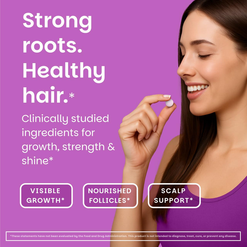 Hair Growth Vitamins Biotin Silica Sublingual 120 Tablets