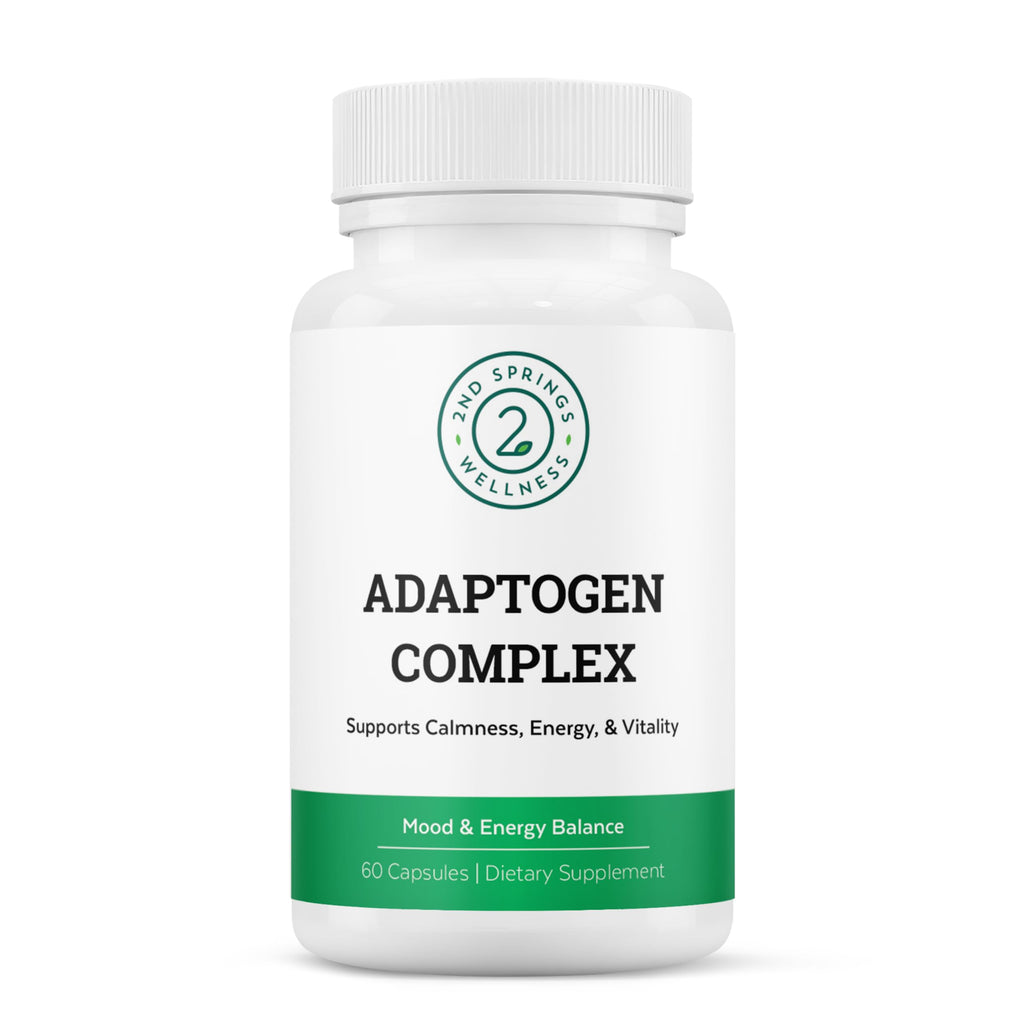 Adaptogen Complex Supplement for Energy, Calm & Adrenal Support – 60 Ct