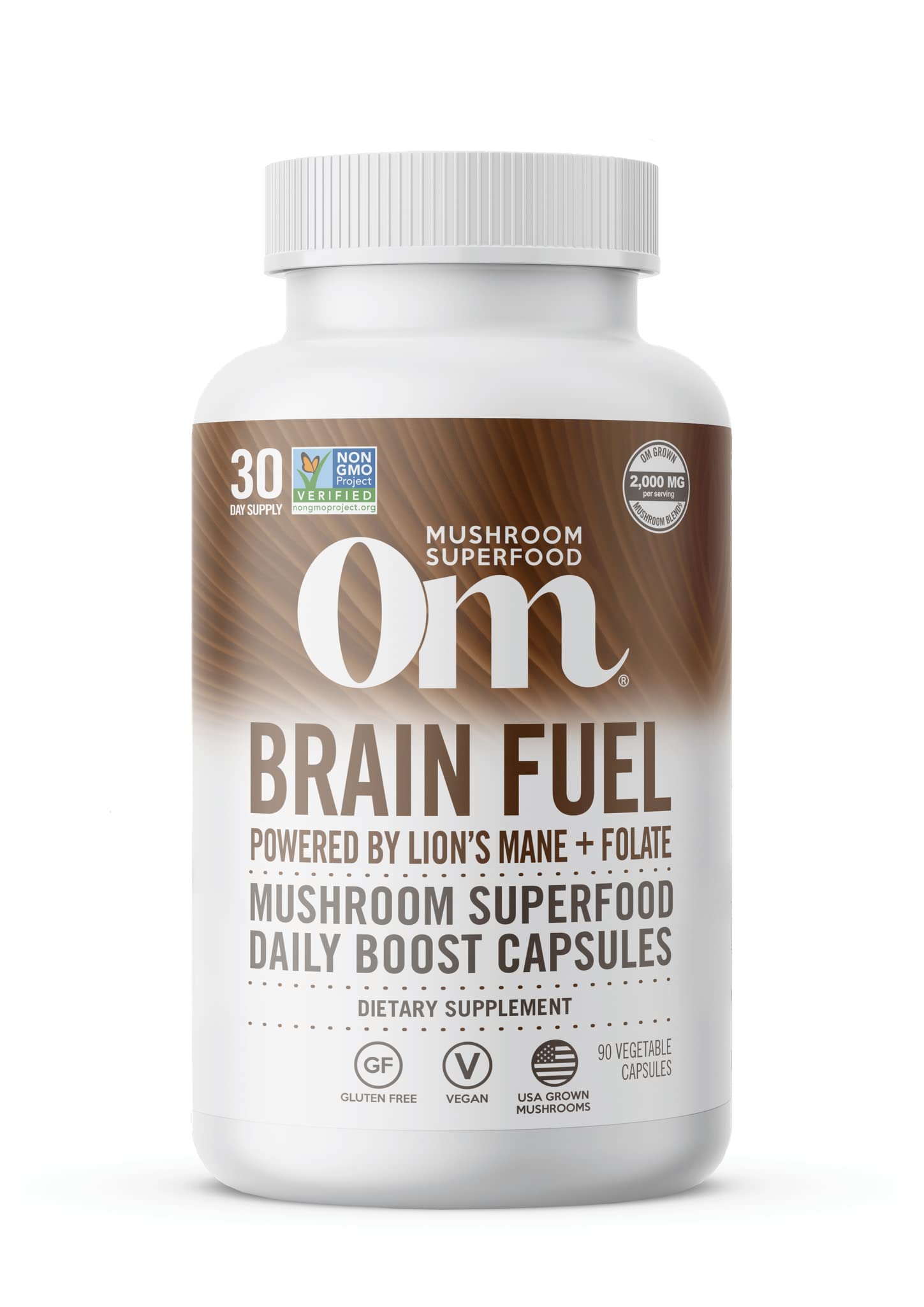 Mushroom Capsules with Lion’s Mane – Brain & Focus Support, 90 Ct