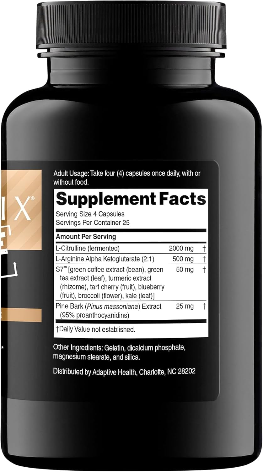 Nitric Oxide Booster Capsules – Blood Flow & Endurance, 100 Ct