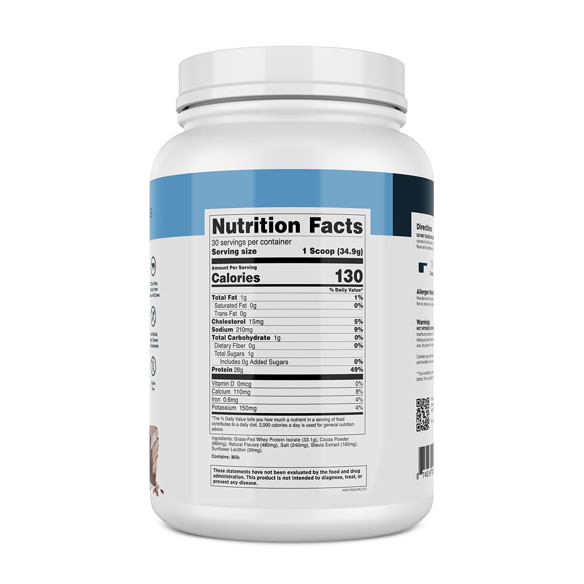 Milk Chocolate Whey Protein Powder 28g Protein