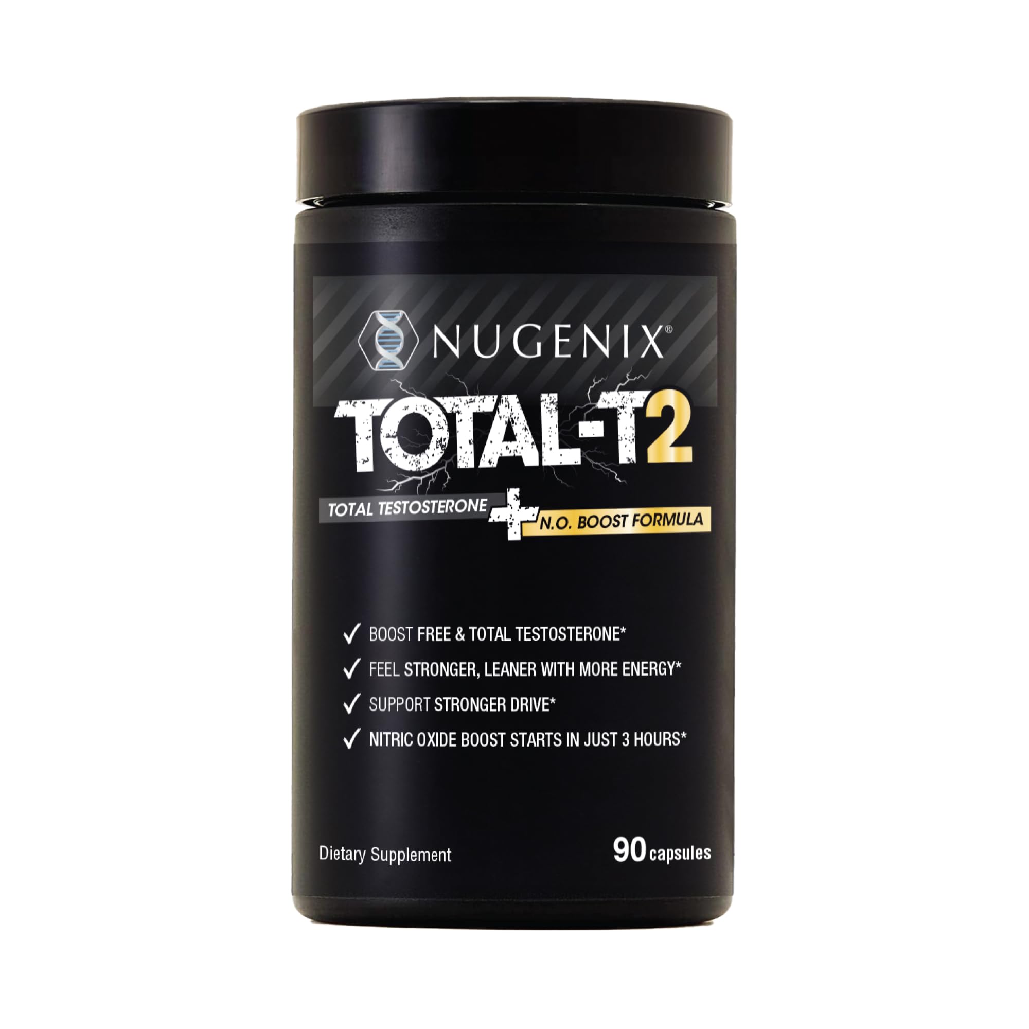Testosterone & Nitric Oxide Booster for Men – Energy & Performance, 90 Ct