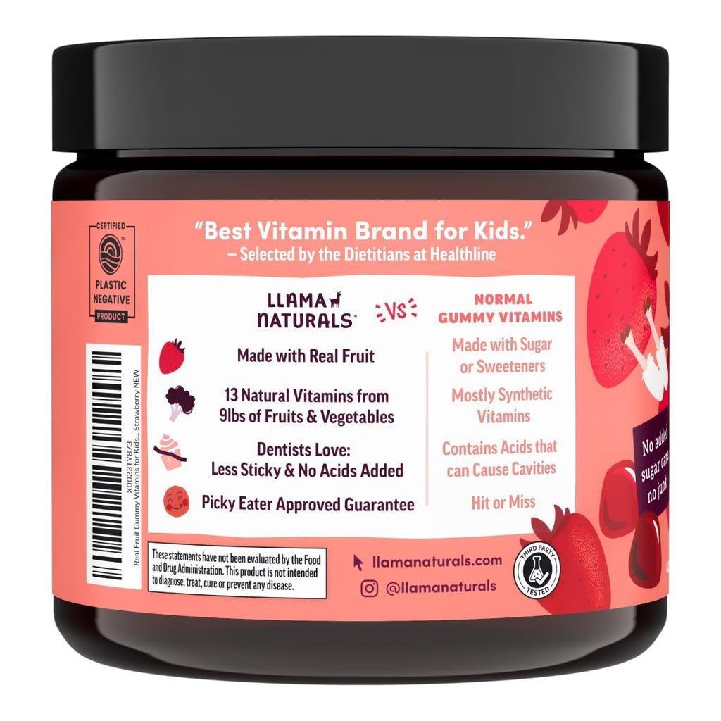 Kids Organic Multivitamin Gummies Vitamin D C 90 Count