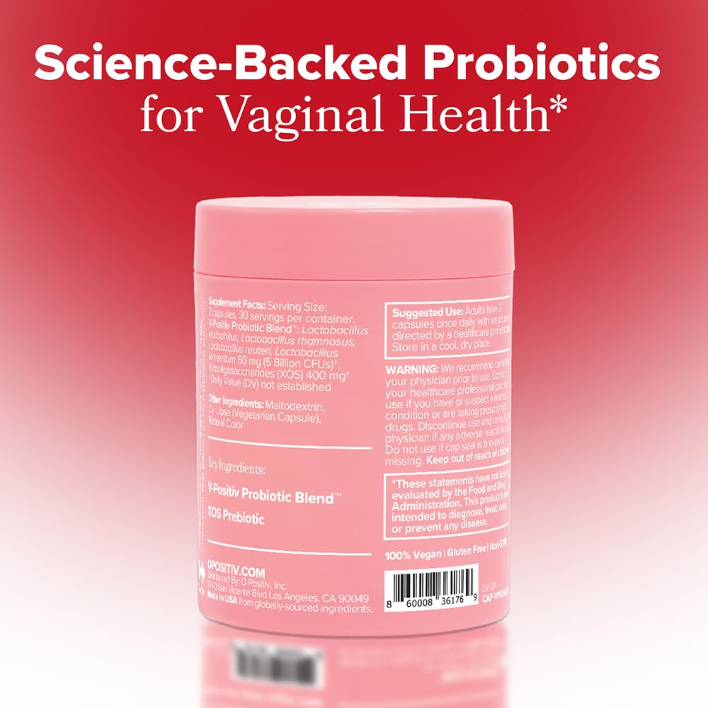 Vaginal Probiotic for Women with Lactobacillus – pH Balance, 60 Caps