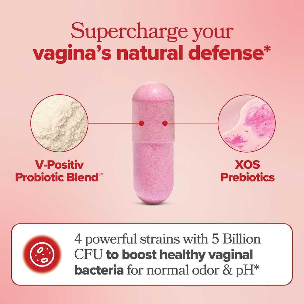 Vaginal Probiotic for Women with Lactobacillus – pH Balance, 60 Caps