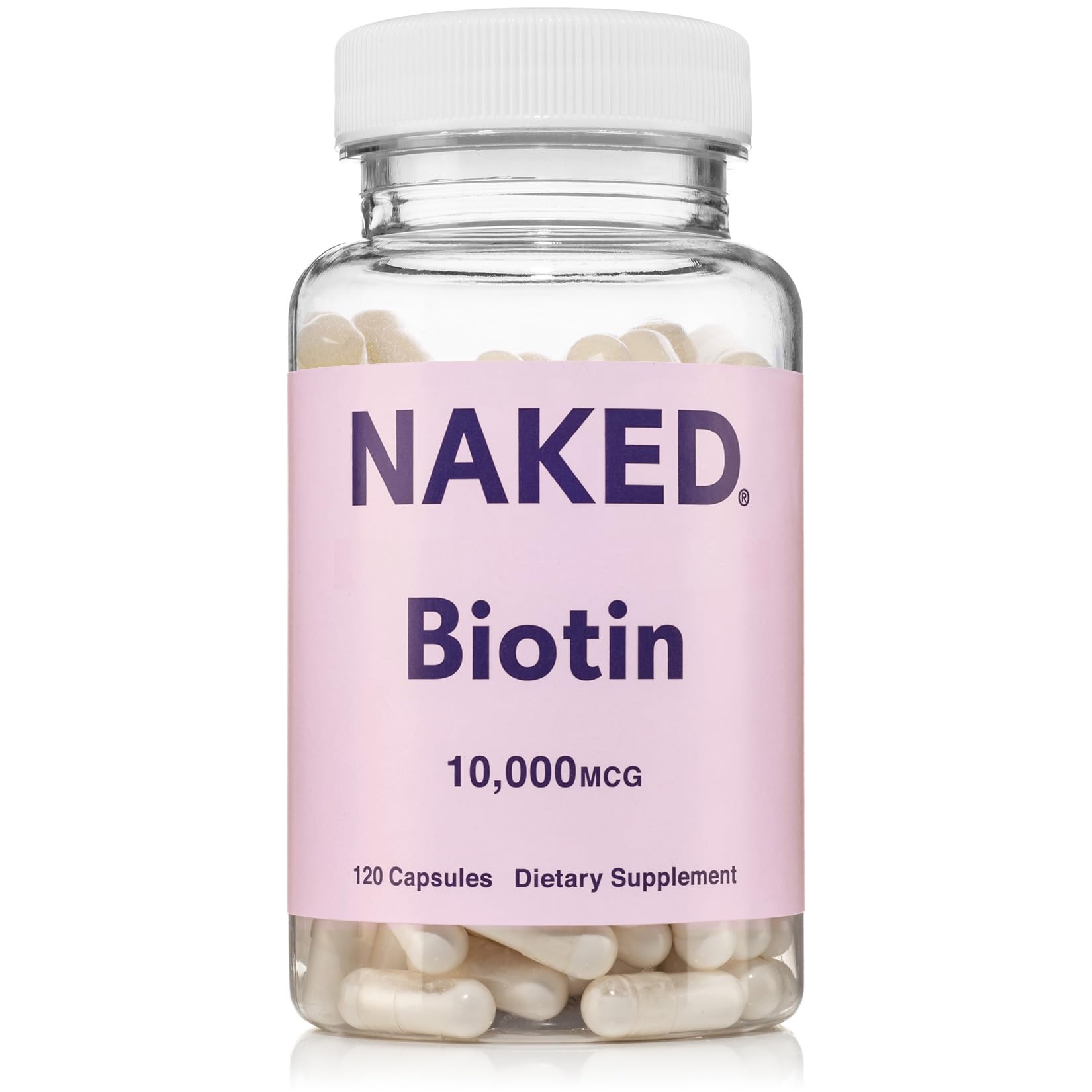 Biotin 10000mcg Vitamin B7 Hair Skin Nails 120 Capsules