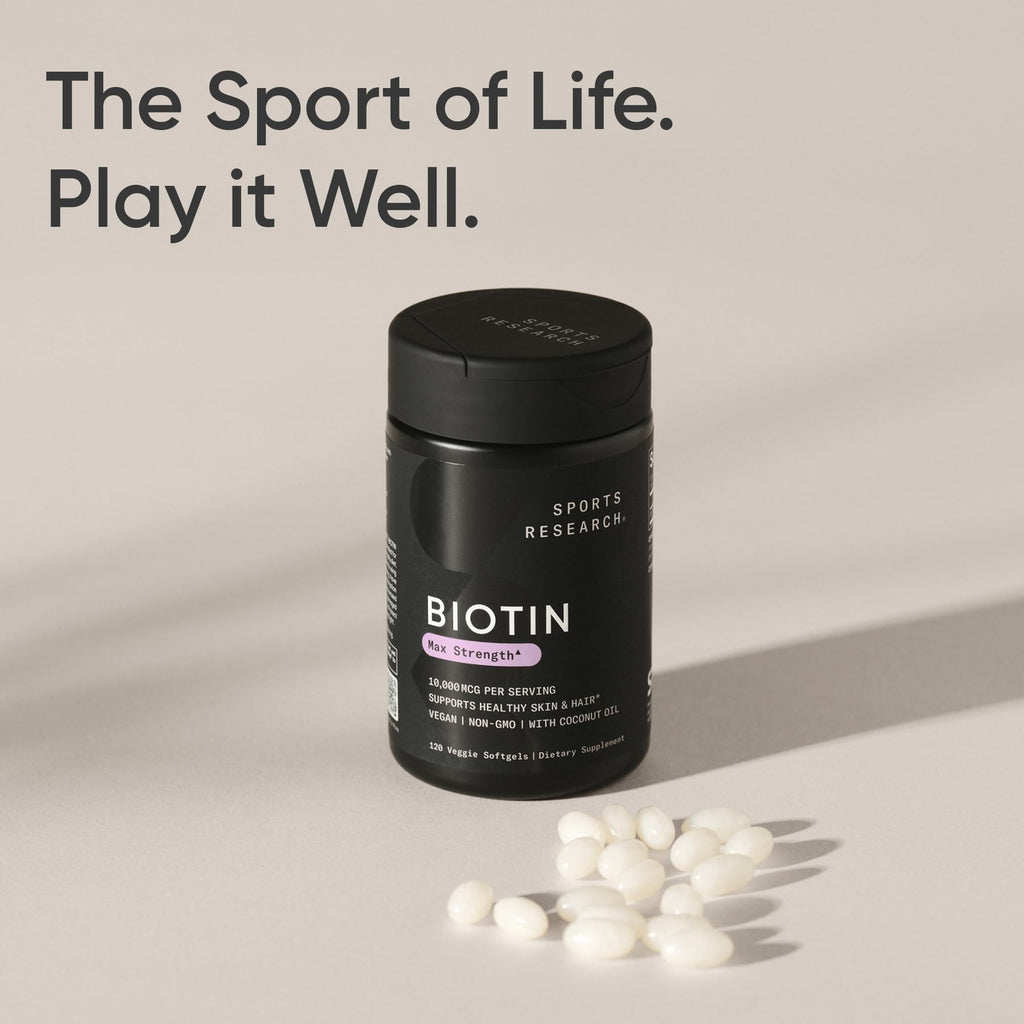 Biotin 10000mcg Hair Skin Support 120 Softgels