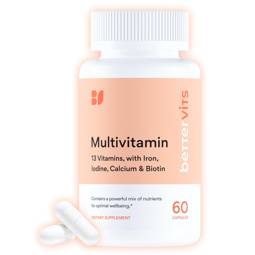 Multivitamin for Men & Women Iron Biotin D3 K2 60 Capsules