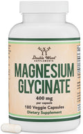 Magnesium Glycinate 400mg – Sleep & Muscle Support, 180 Capsules