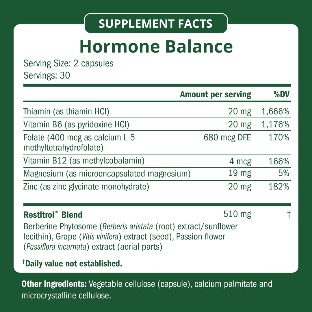 Hormone Balance Supplement – Mood, Sleep & Skin Support, 60 Ct