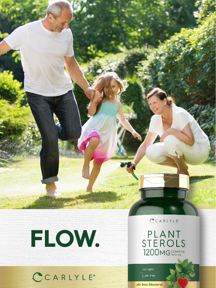 Plant Sterols 1200mg Softgels with Beta Sitosterol for Cholesterol Support 240 Ct