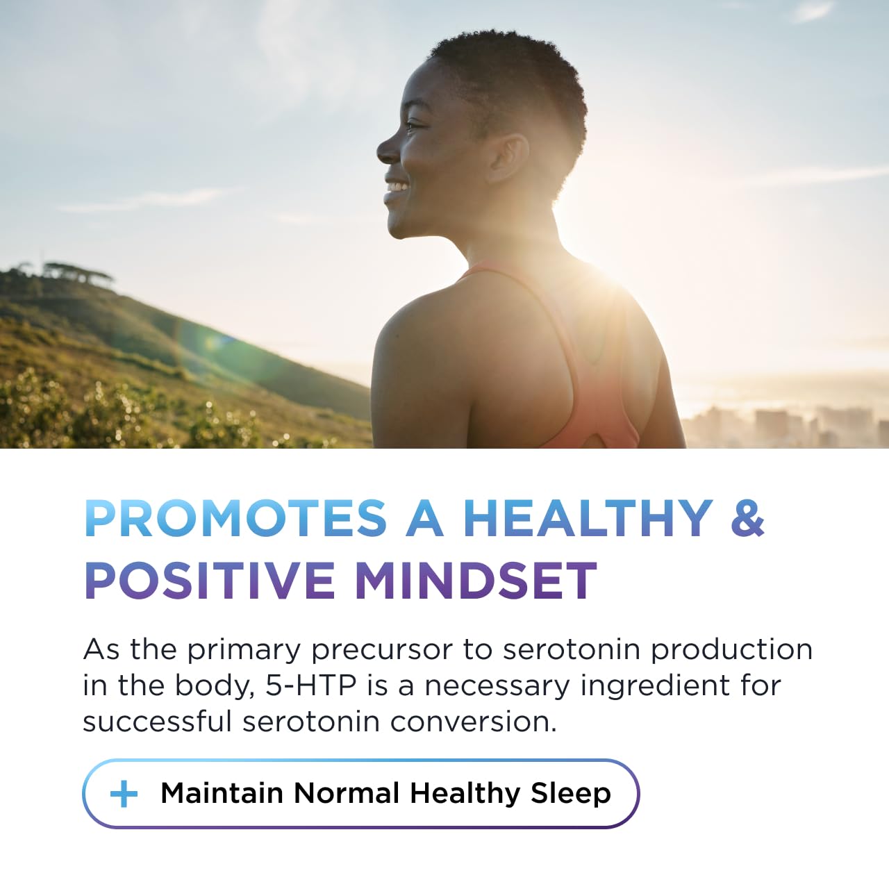 5-HTP 200mg + SAM-e Sleep & Mood Support Capsules with B6