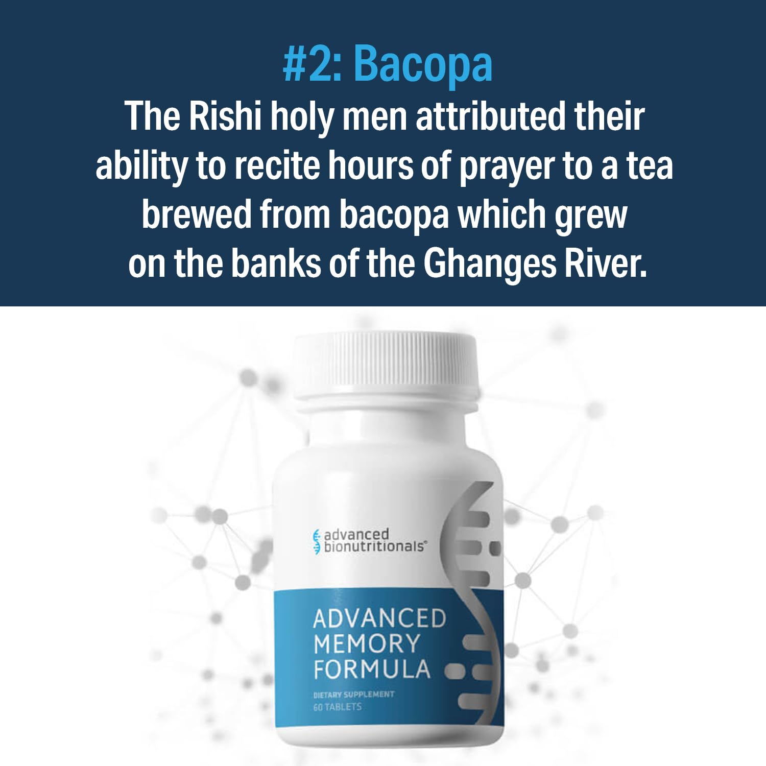 Memory & Focus Brain Supplement with Alpha-GPC for Cognitive Support Tablets
