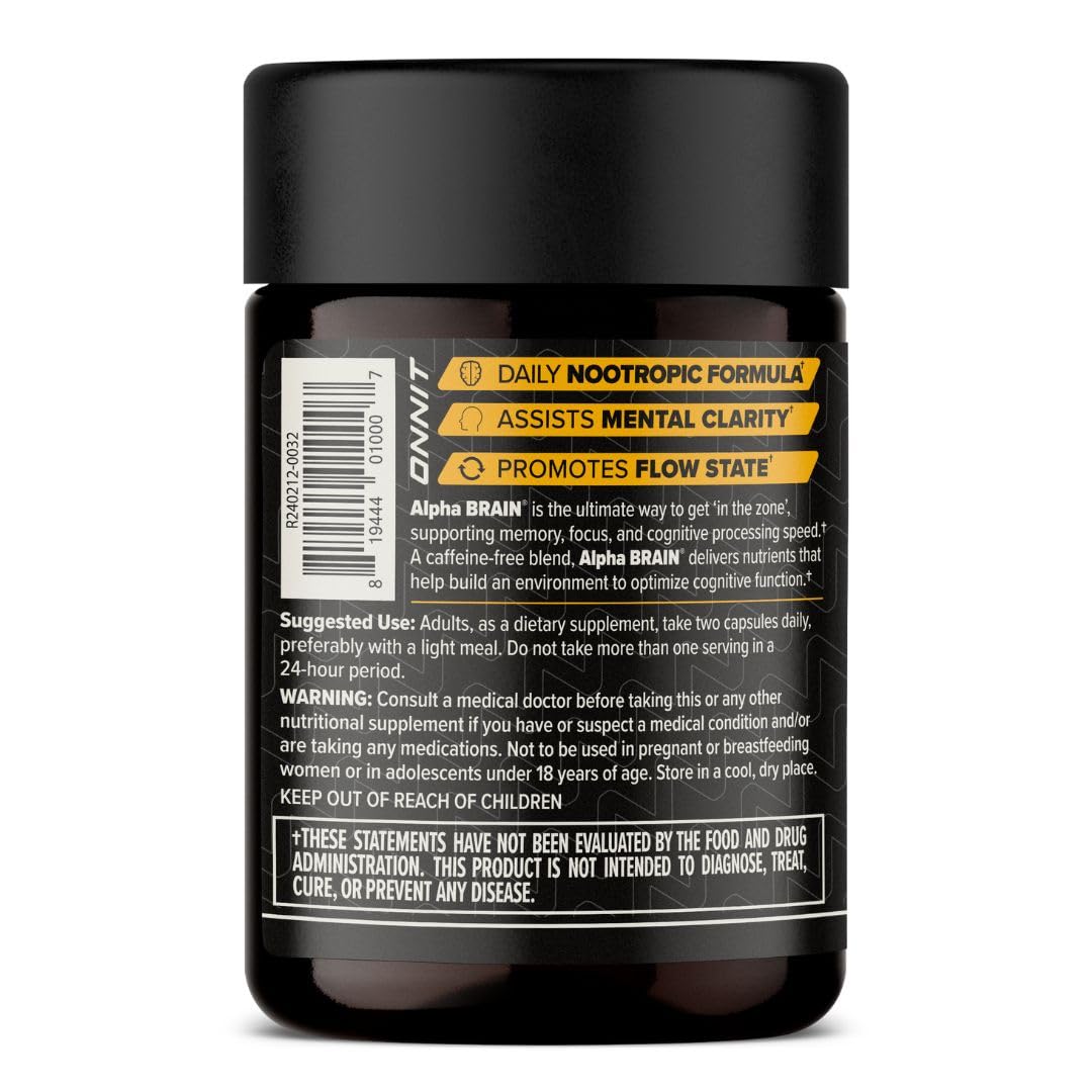 Nootropic Brain Capsules for Memory, Focus & Mental Clarity Support 90 Ct