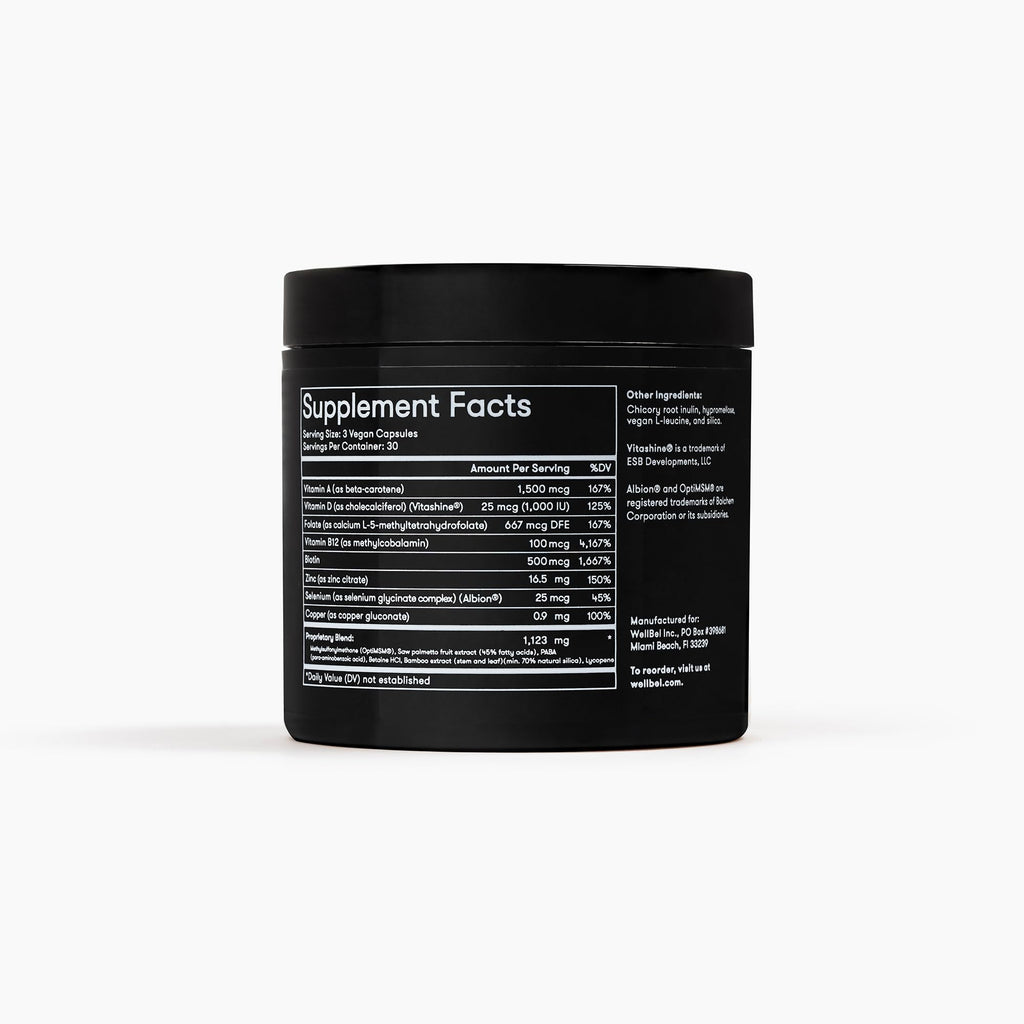 Men’s Hair Skin Nails Vitamins Vegan 90 Count