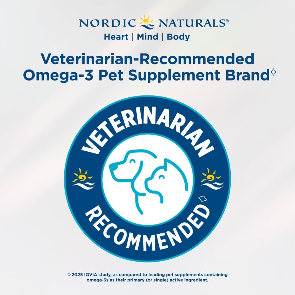Omega-3 Fish Oil Liquid for Large Dogs – EPA & DHA 16oz