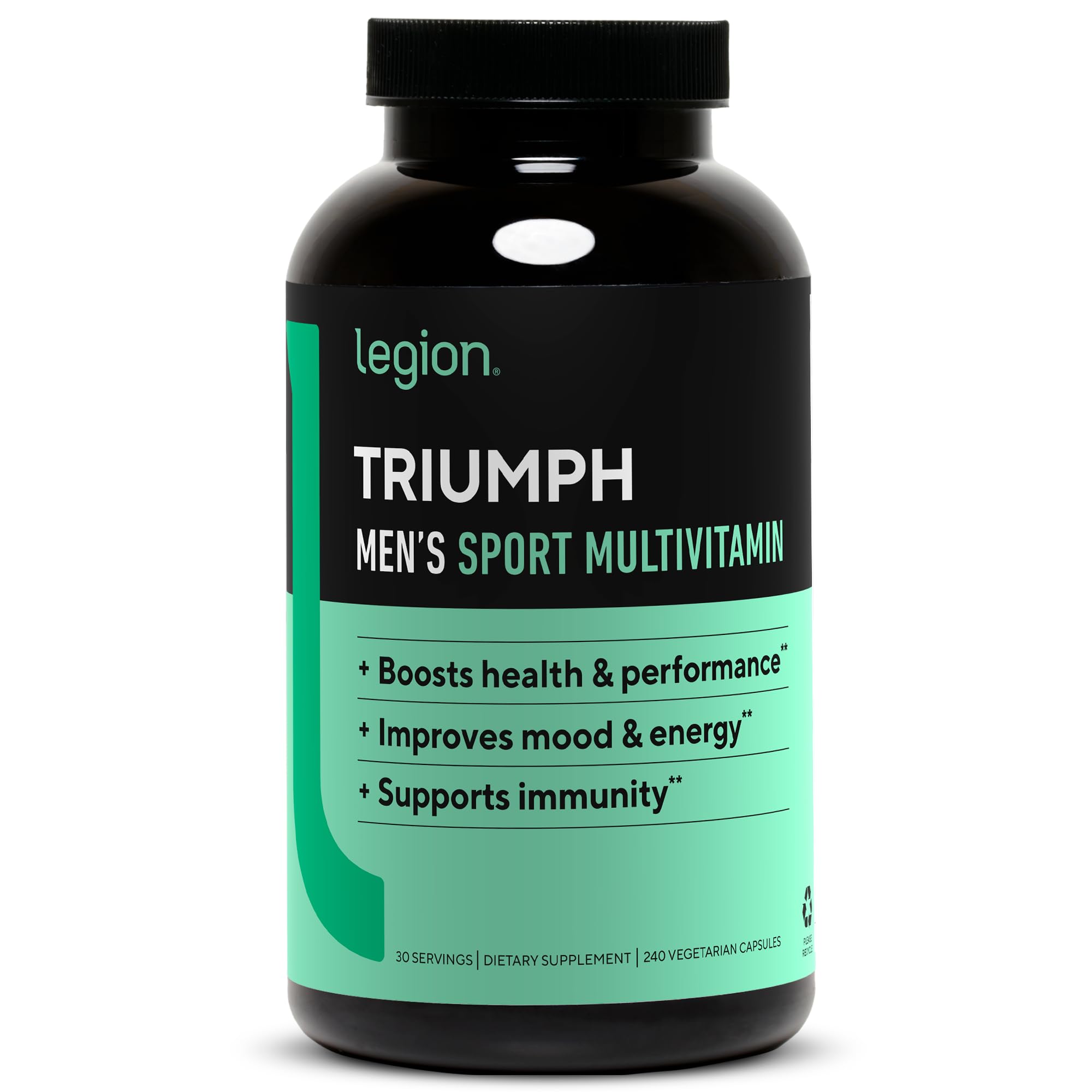Men's Sport Multivitamin – 21 Vitamins & Minerals, Health & Performance, 30 Servings