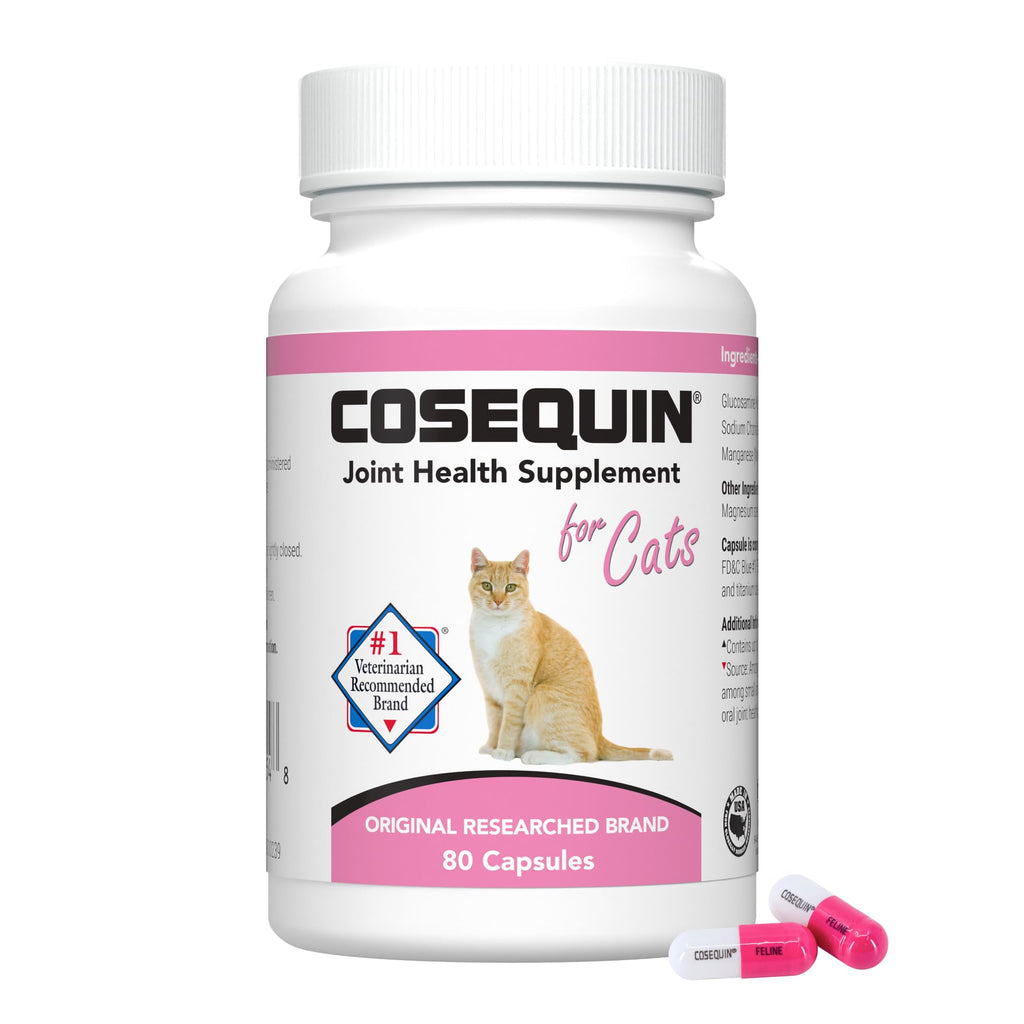 Joint Sprinkle Capsules for Cats – Glucosamine, Chondroitin & Omega-3 80ct