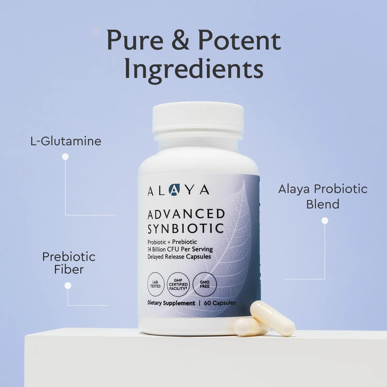 Synbiotic Probiotic 14 Billion CFU with Prebiotics – 60 Capsules