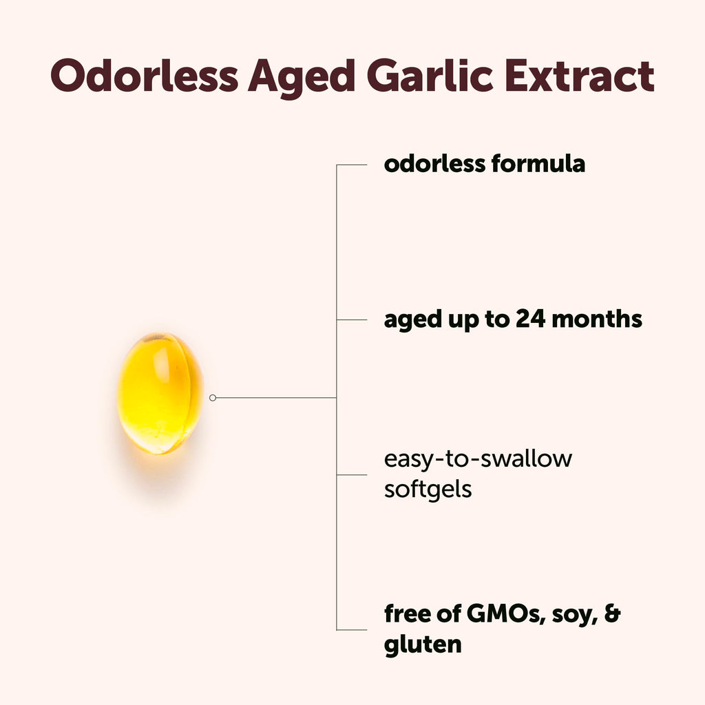 Odorless Garlic Extract Softgels for Heart & Immune Support 300 Ct