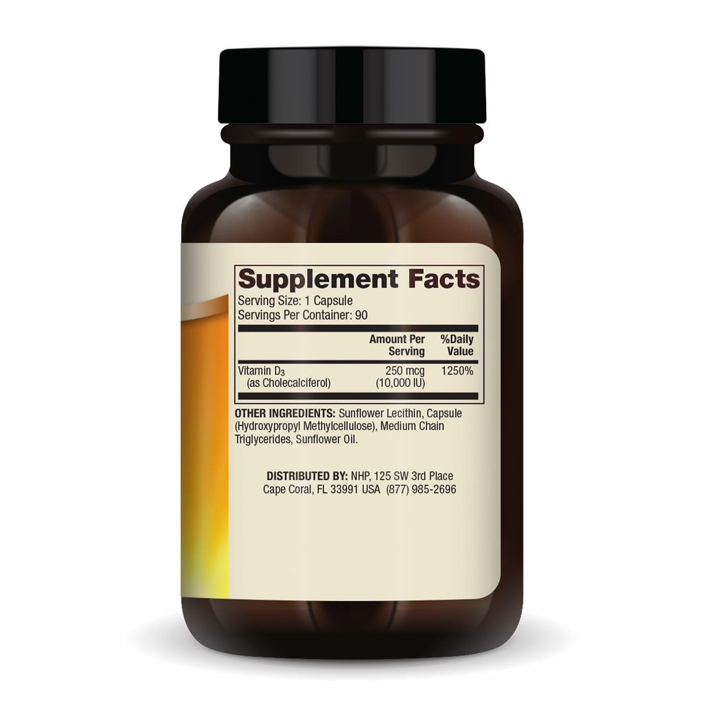 Liposomal Vitamin D3 10000 IU – Immune & Bone Support, 90 Ct