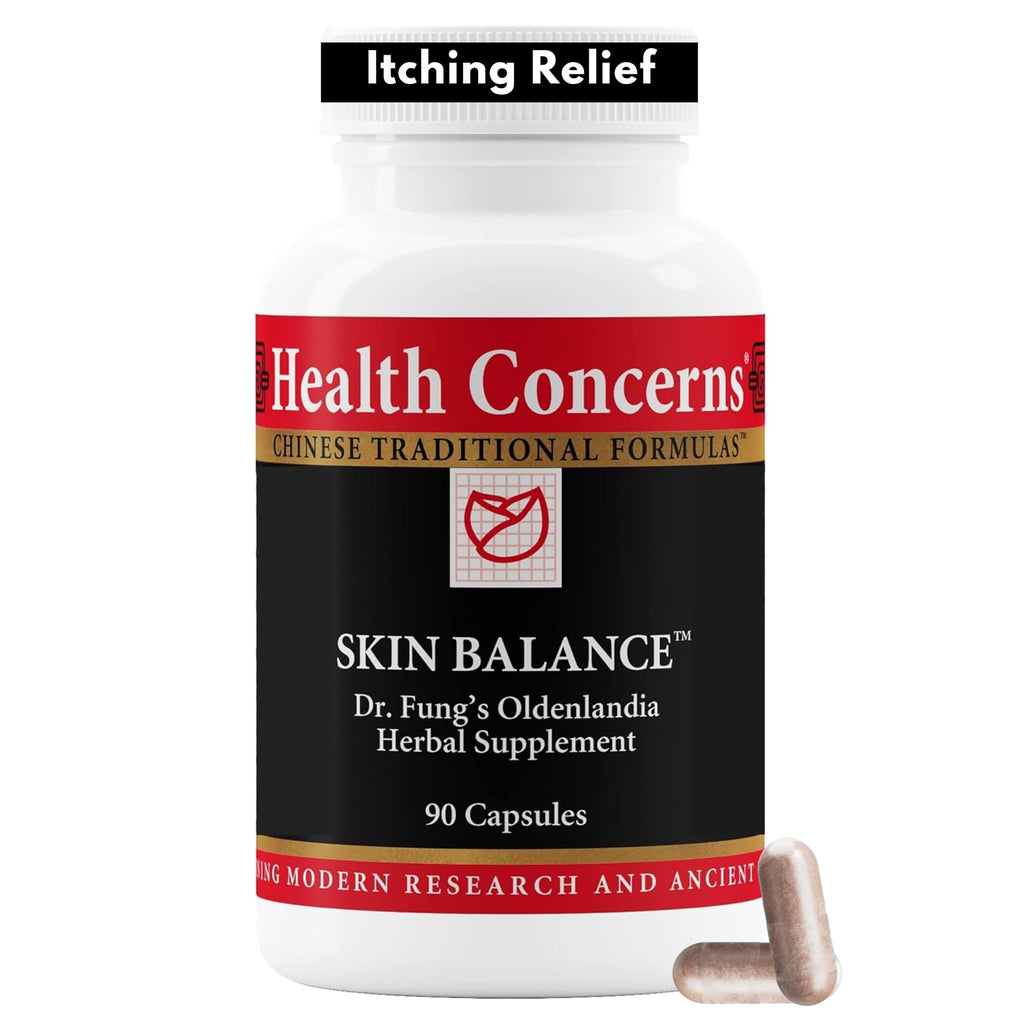 Herbal Skin Support Supplement Circulation Relief 90 Capsules