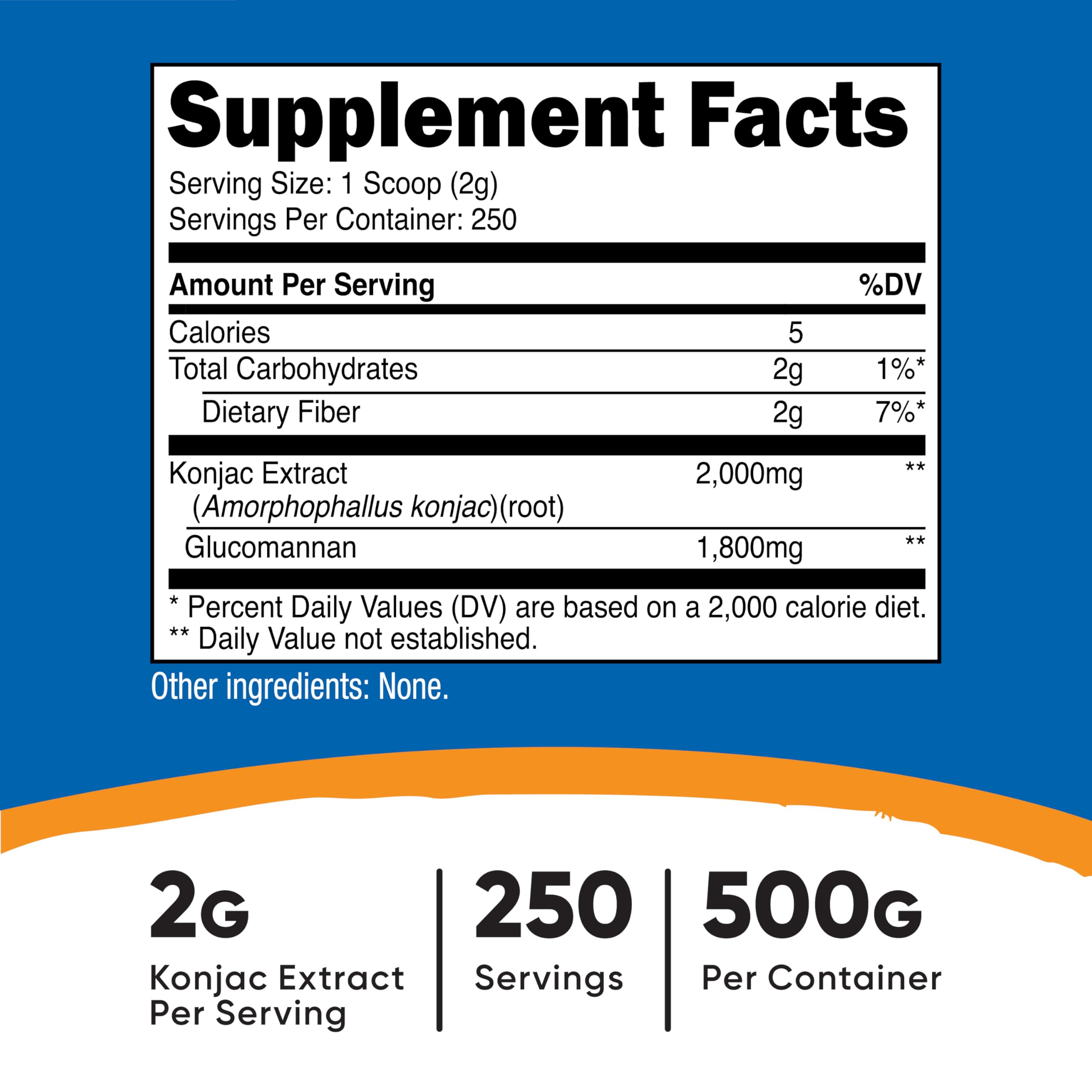 Glucomannan Powder 500g – Appetite & Weight Support