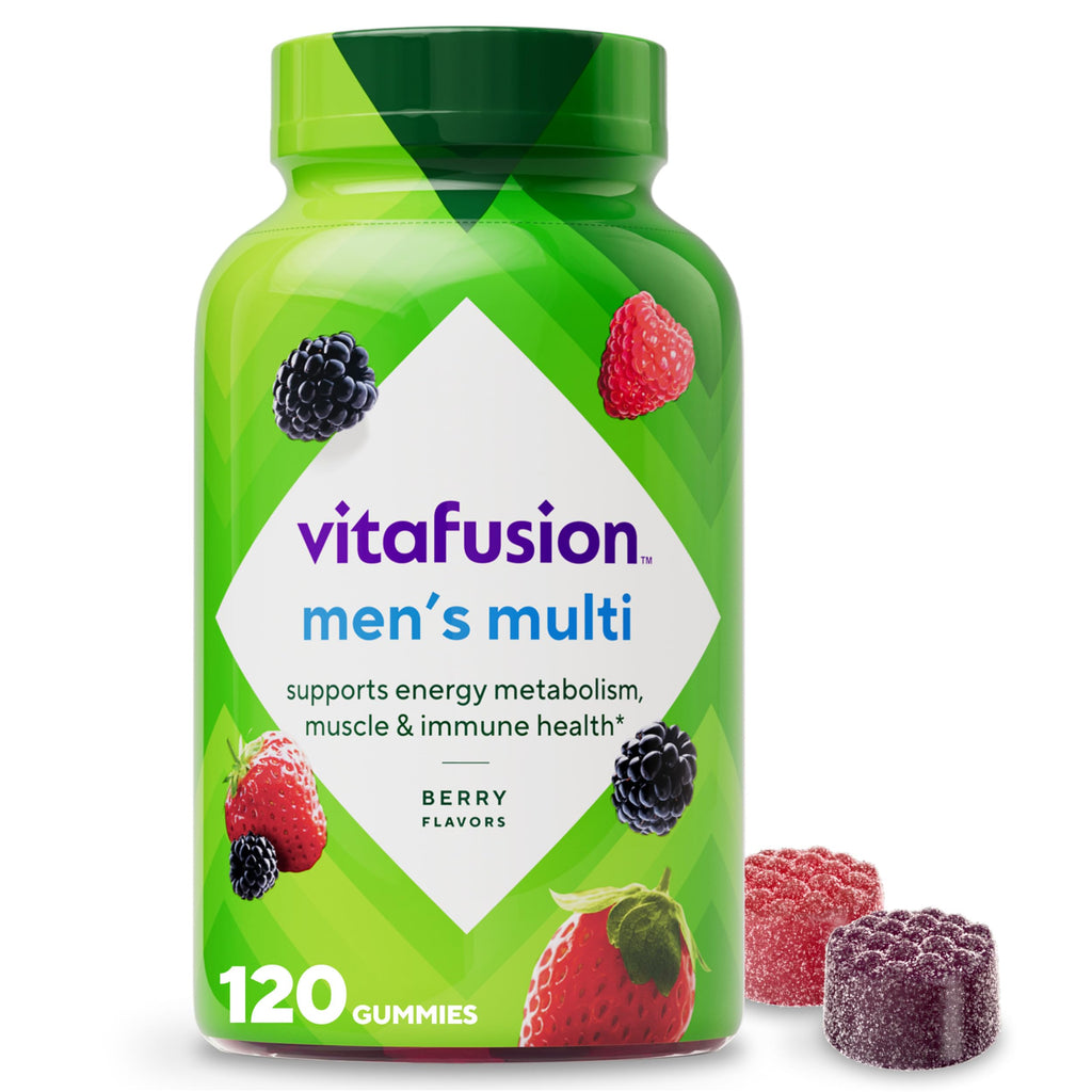 Men’s Multivitamin Gummies Vitamins A C D B12 120 Count