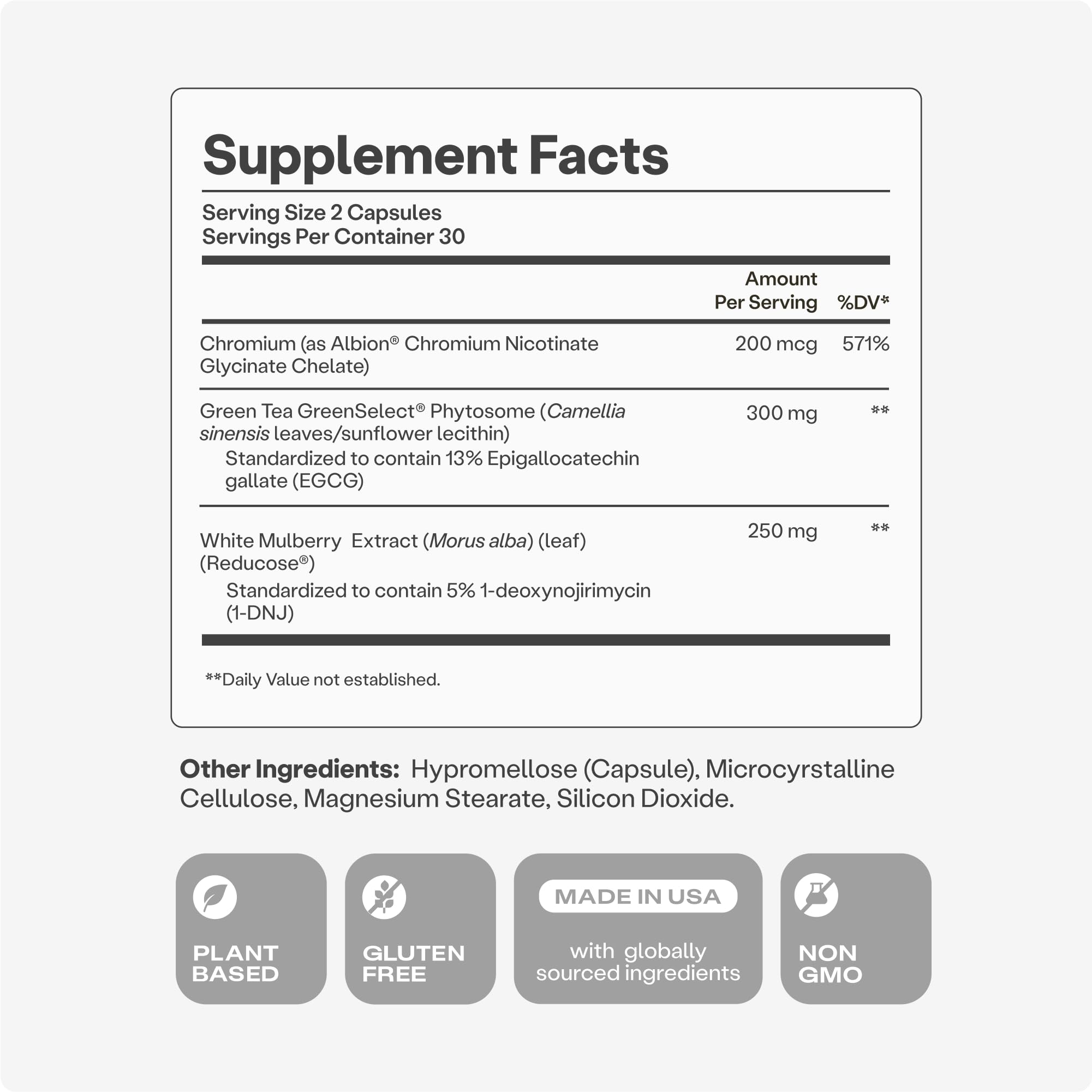 Metabolic Health Supplement – Blood Sugar Support, 60 Capsules