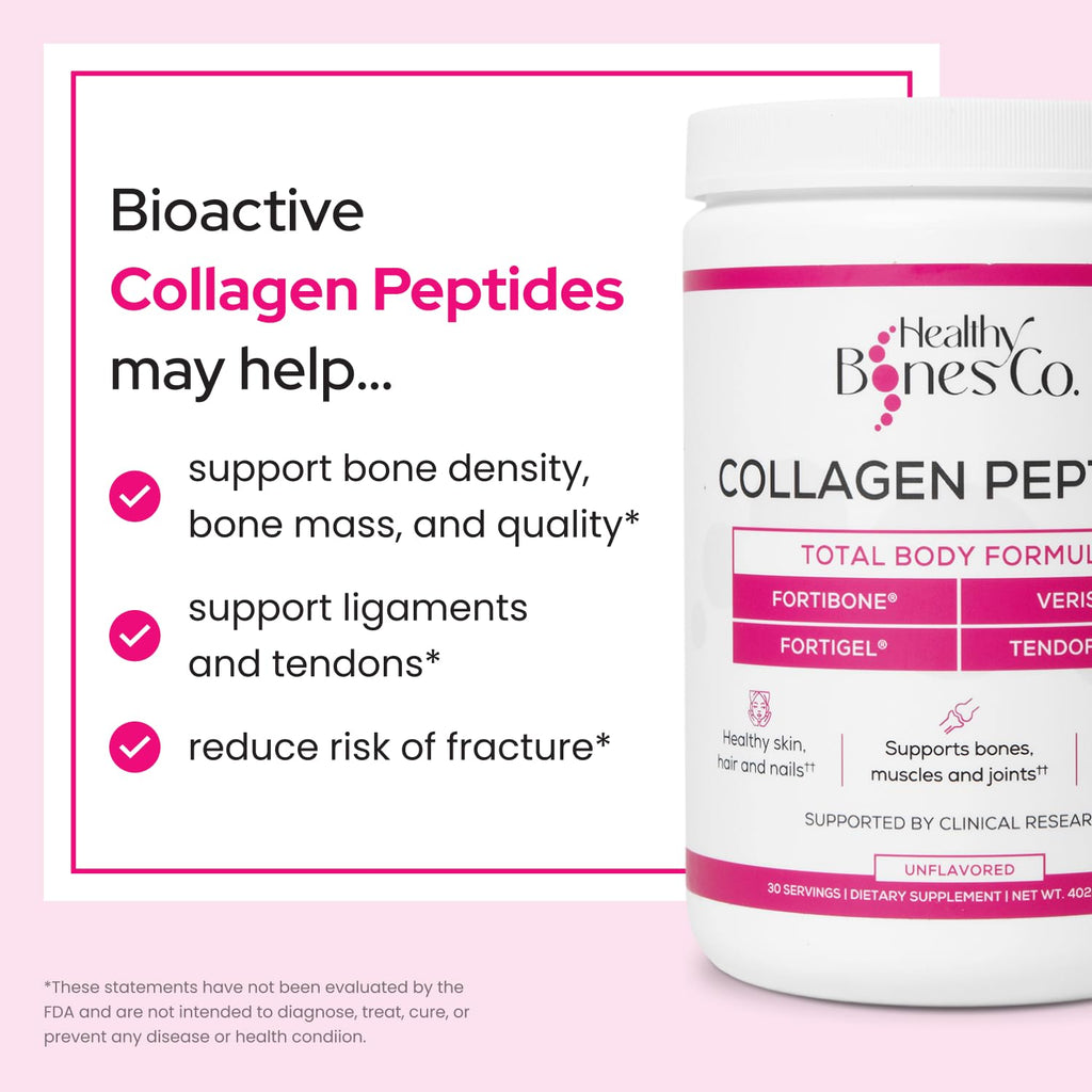 Collagen Peptides Powder for Bone, Joint, Skin & Hair Support 30 Servings