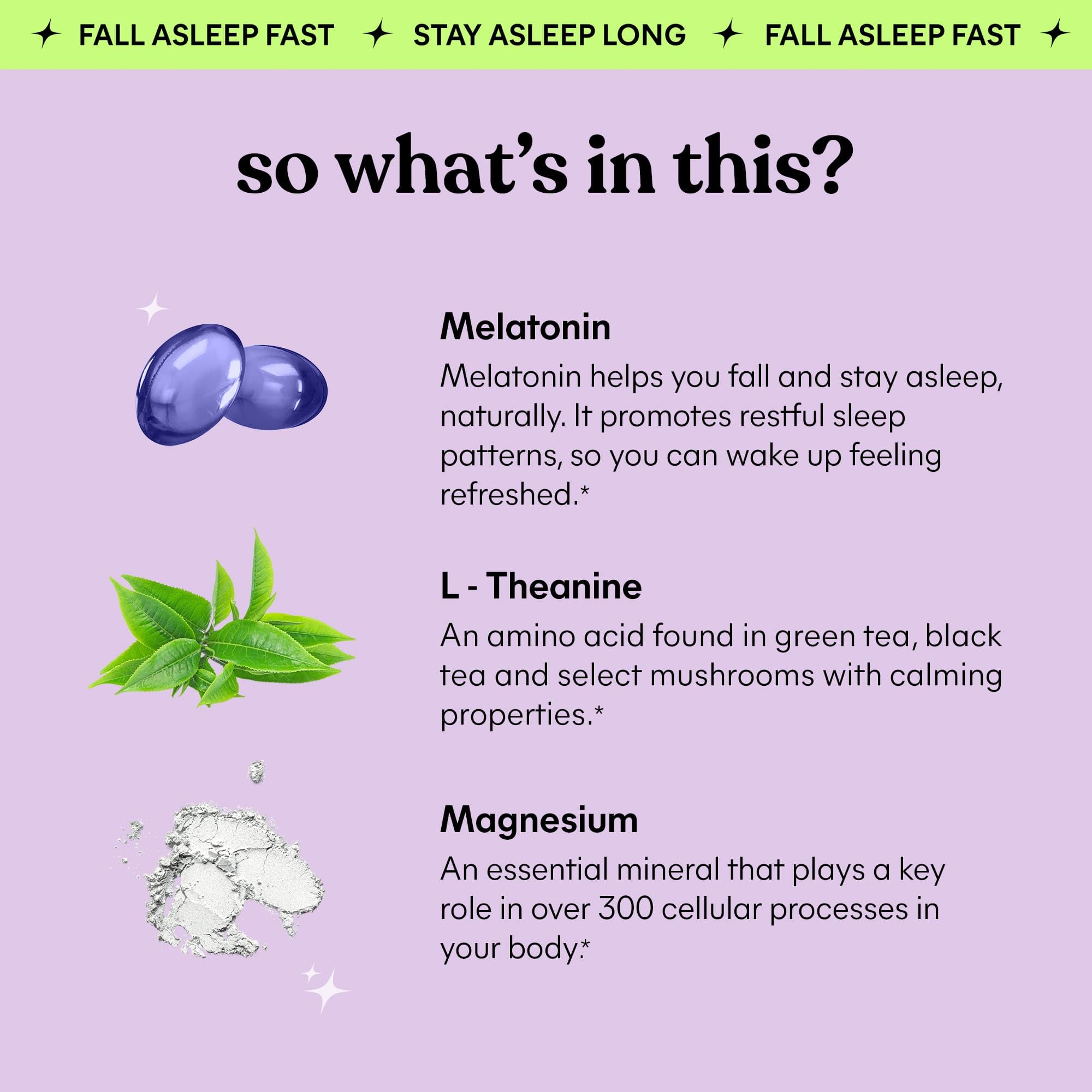 Melatonin Sleep Gummies 5mg with Magnesium & L-Theanine – 60 Count