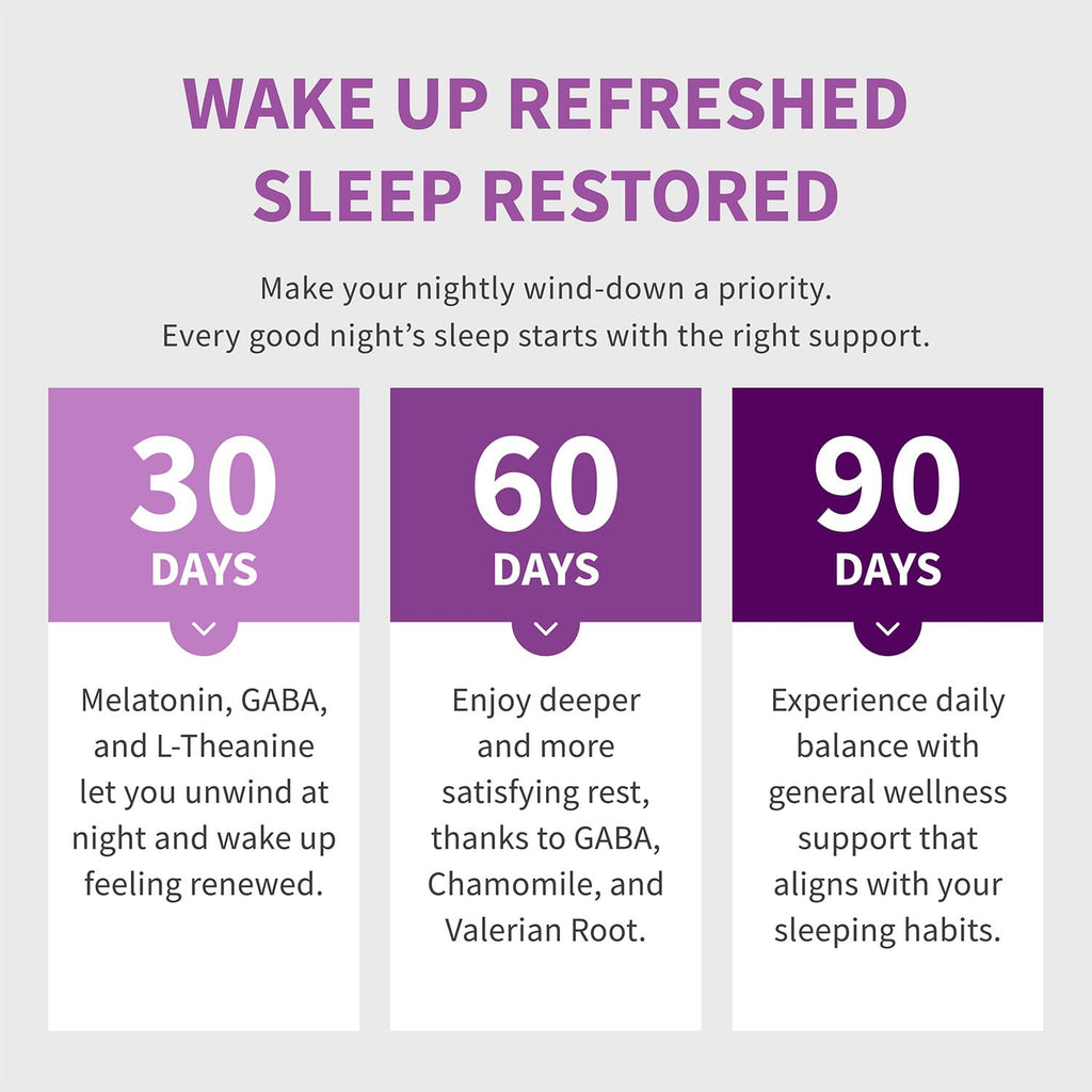 Melatonin Sleep Capsules with Magnesium, Ashwagandha & GABA 90 Count