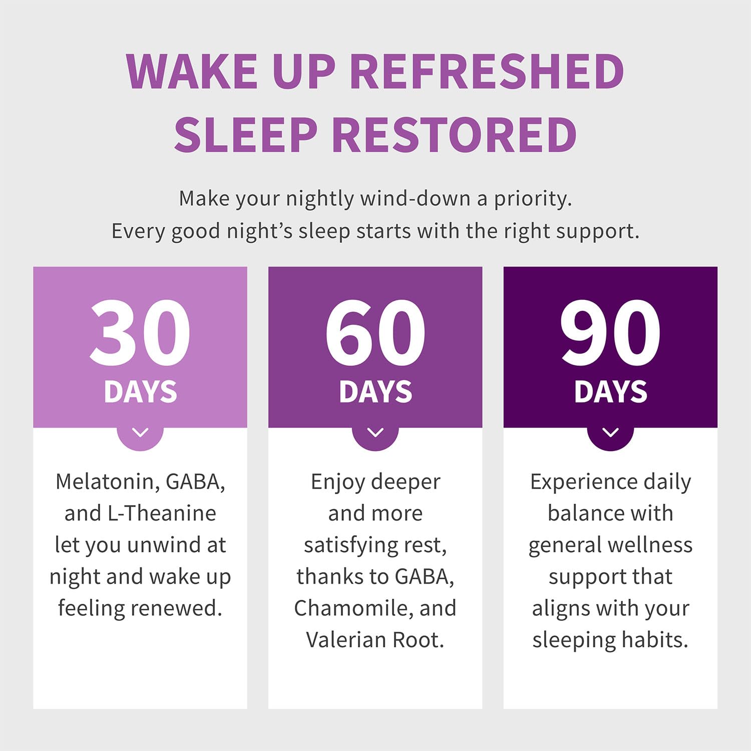 Melatonin Sleep Capsules with Magnesium, Ashwagandha & GABA 90 Count