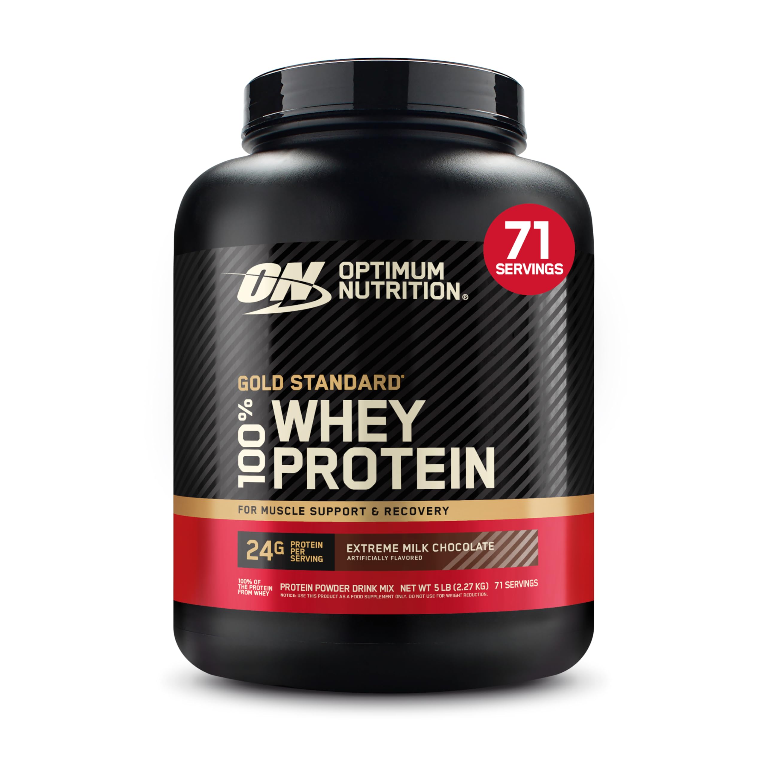 100% Whey Protein Powder | Extreme Milk Chocolate | 5 lbs | Gold Standard