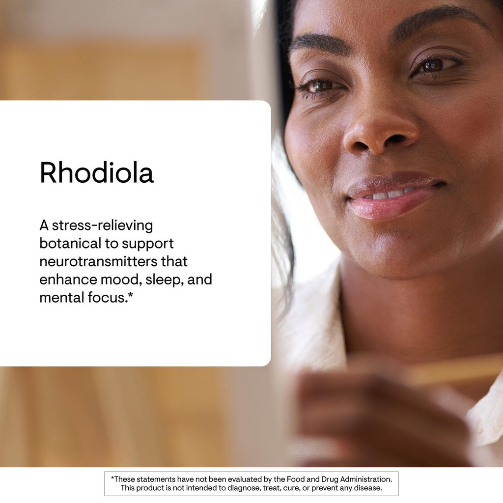 Rhodiola Supplement for Stress Relief, Sleep & Mental Focus Capsules
