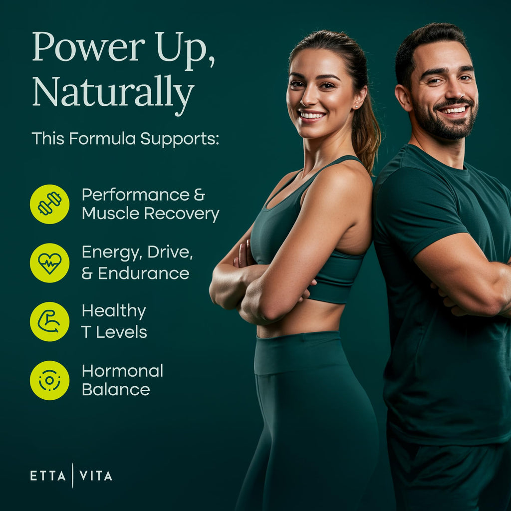 Tongkat Ali & Fadogia Supplement for Testosterone, Energy & Muscle Support Capsules