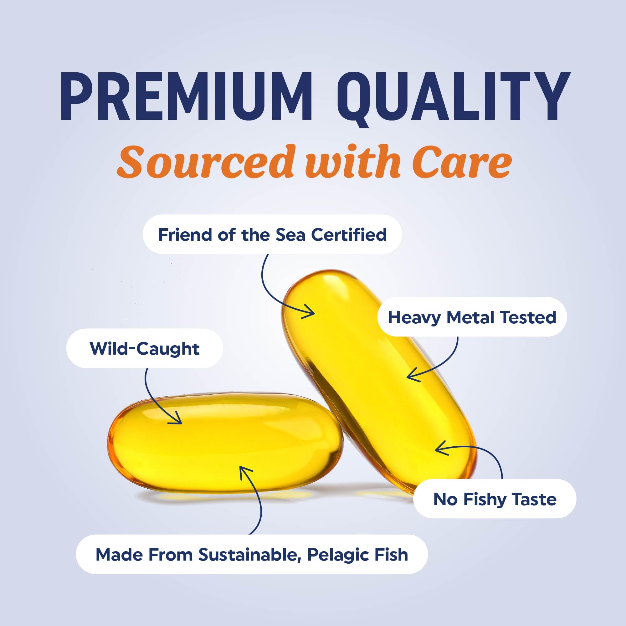 Omega-3 Fish Oil 3600mg High DHA EPA for Heart, Brain & Joint Support