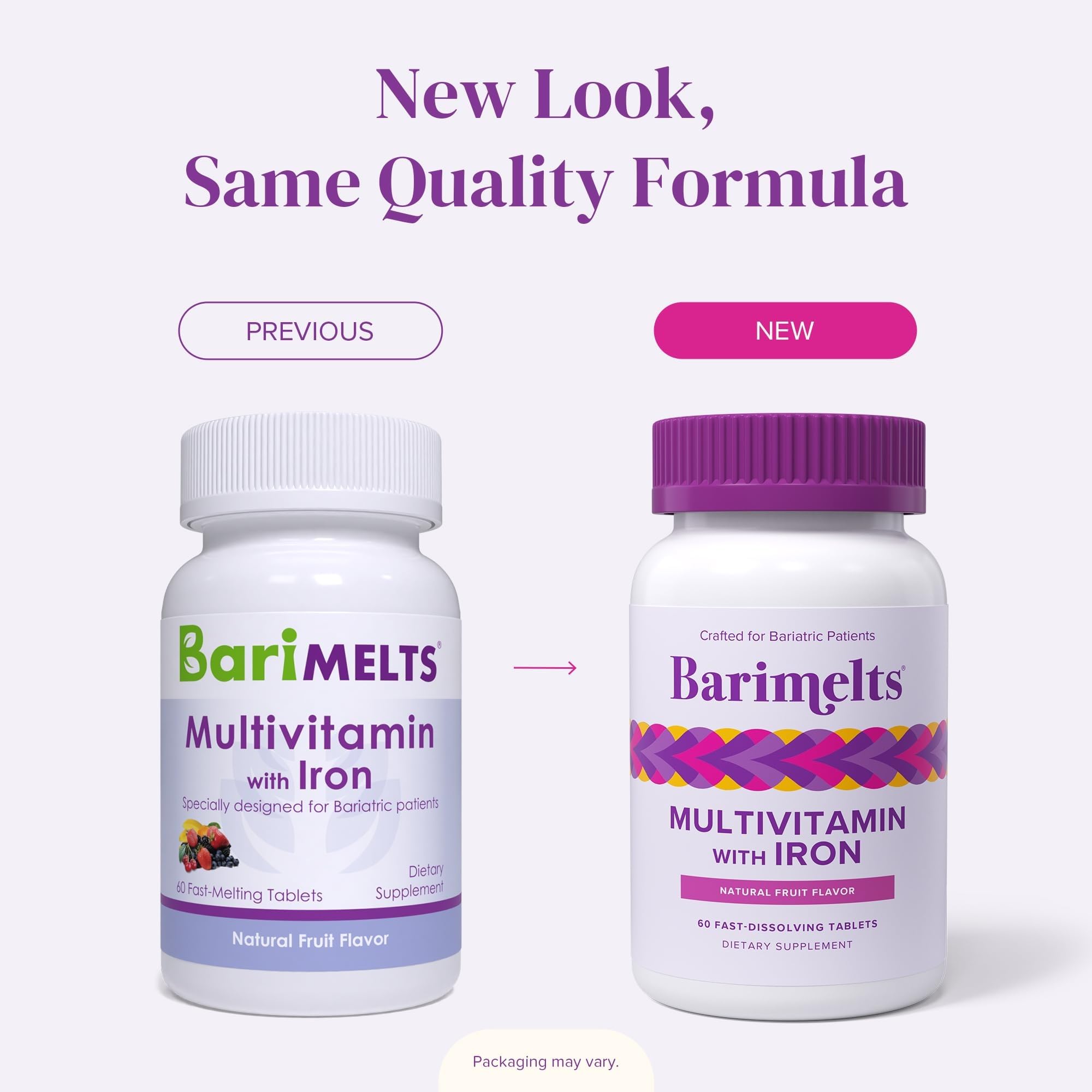 Bariatric Multivitamin with Iron Fast Dissolve 60 Tablets
