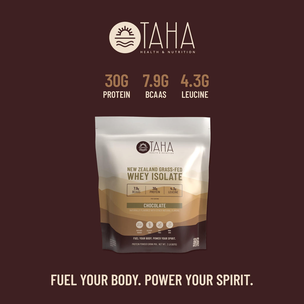 Chocolate Whey Protein Isolate 30g Grass-Fed 2lb
