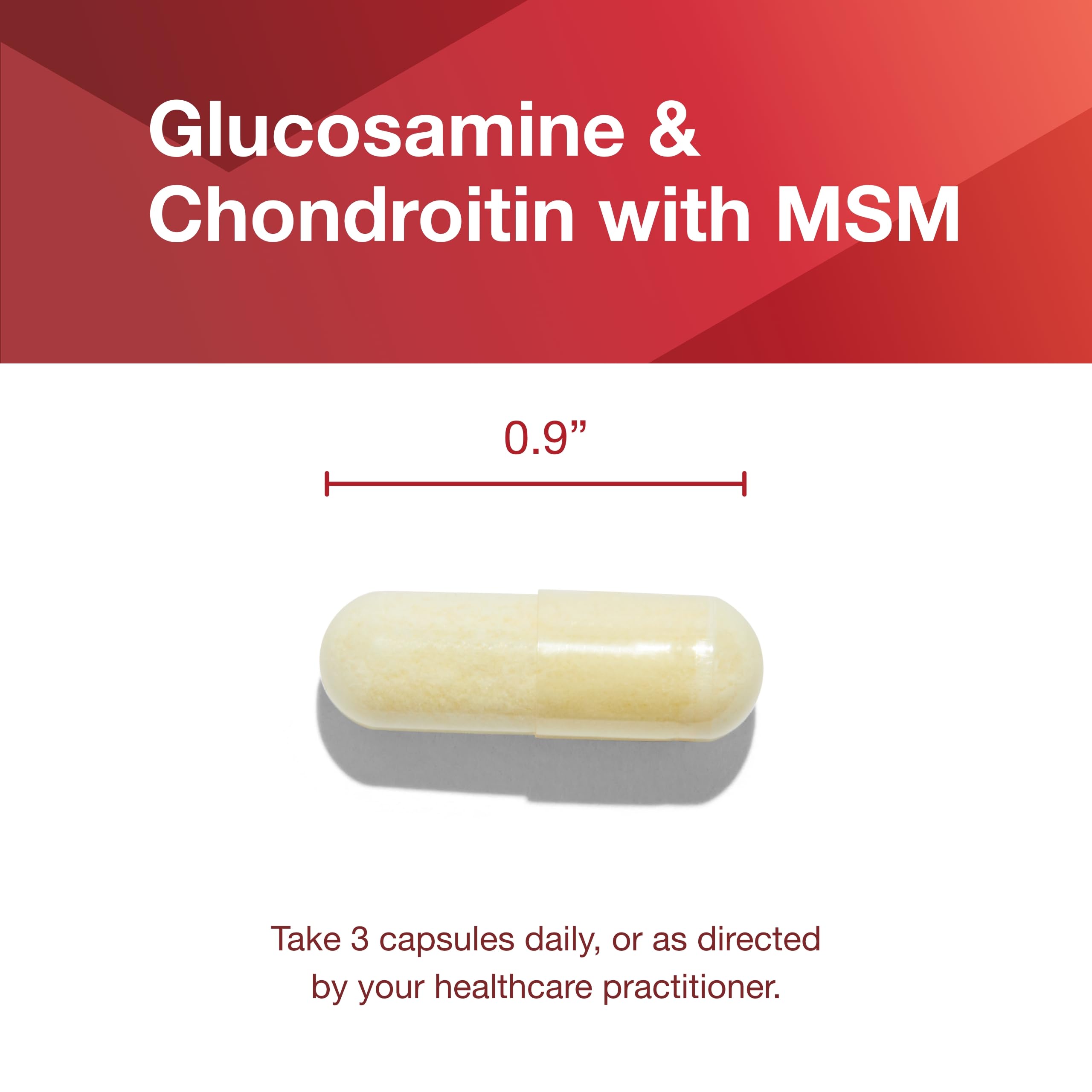 Glucosamine Chondroitin MSM Capsules for Joint Support & Mobility 180 Ct