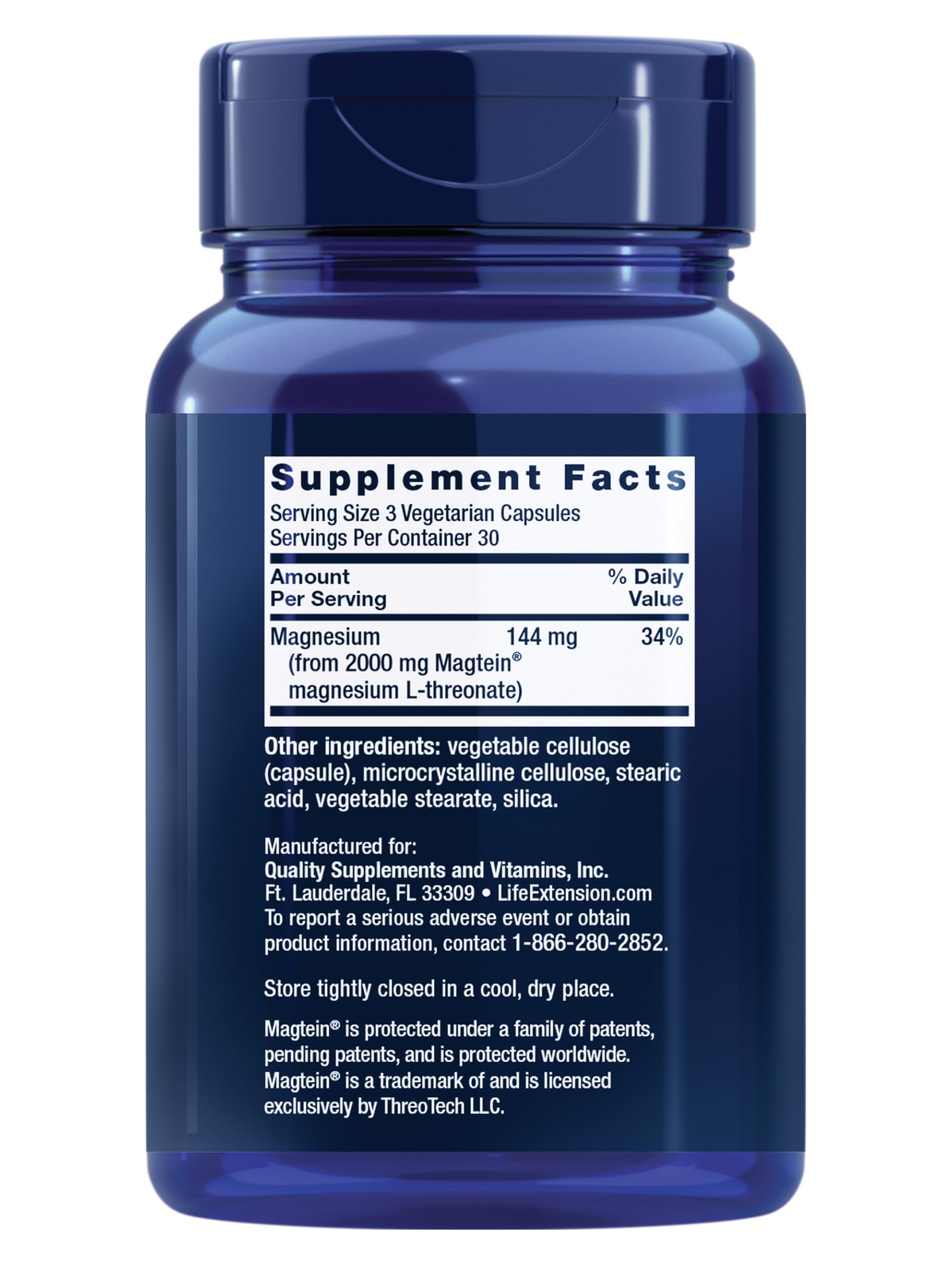 Magnesium L-Threonate Neuro-Mag – Memory & Brain Support, 90 Caps