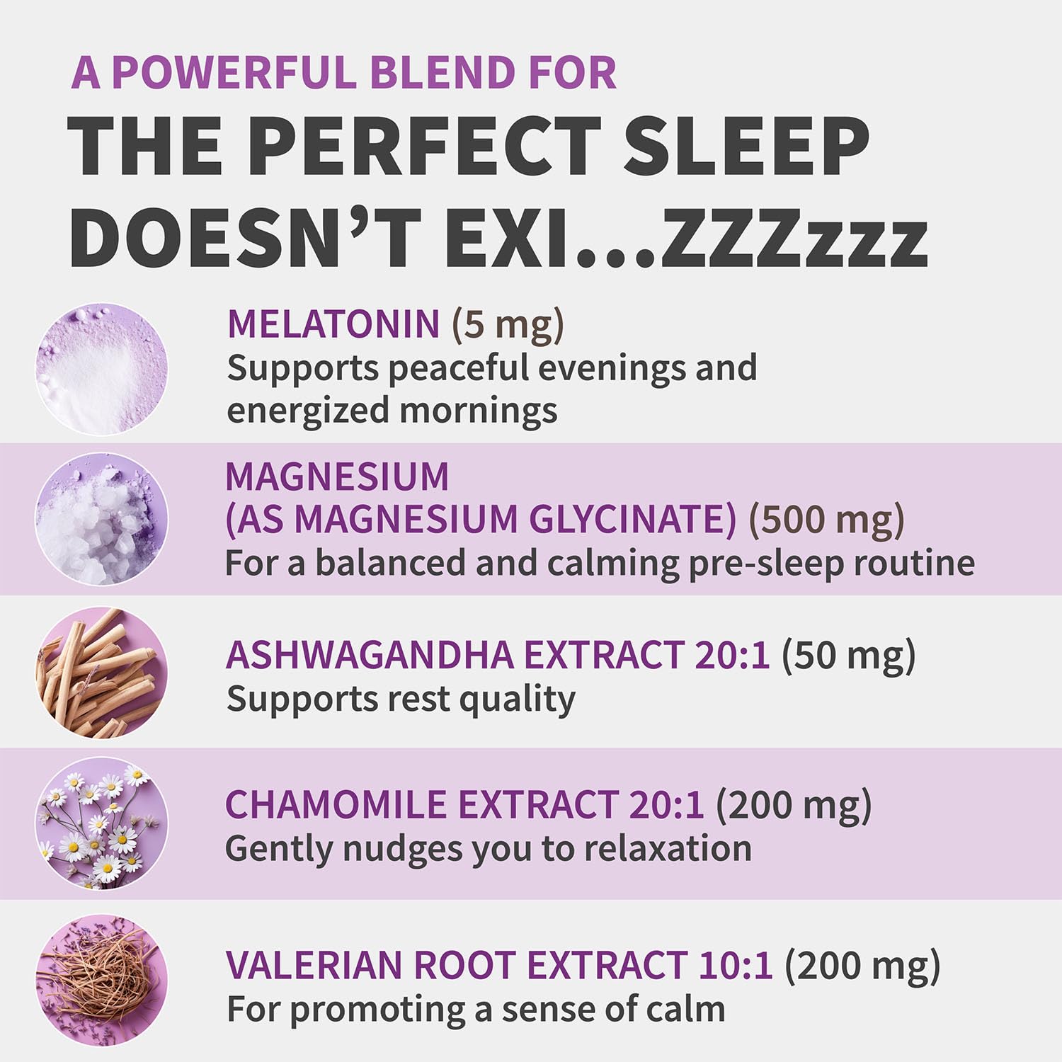 Melatonin Sleep Capsules with Magnesium, Ashwagandha & GABA 90 Count