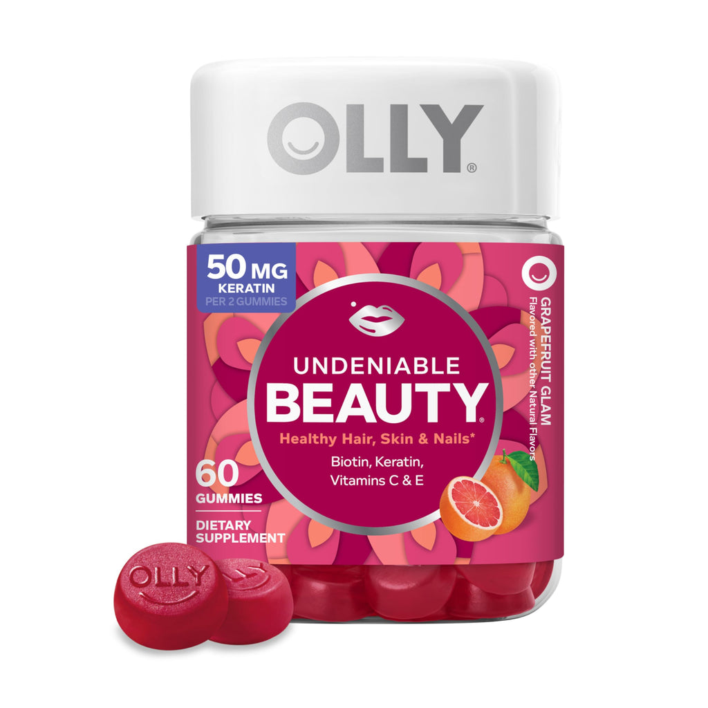Hair Skin Nails Gummies Biotin Keratin 60 Count