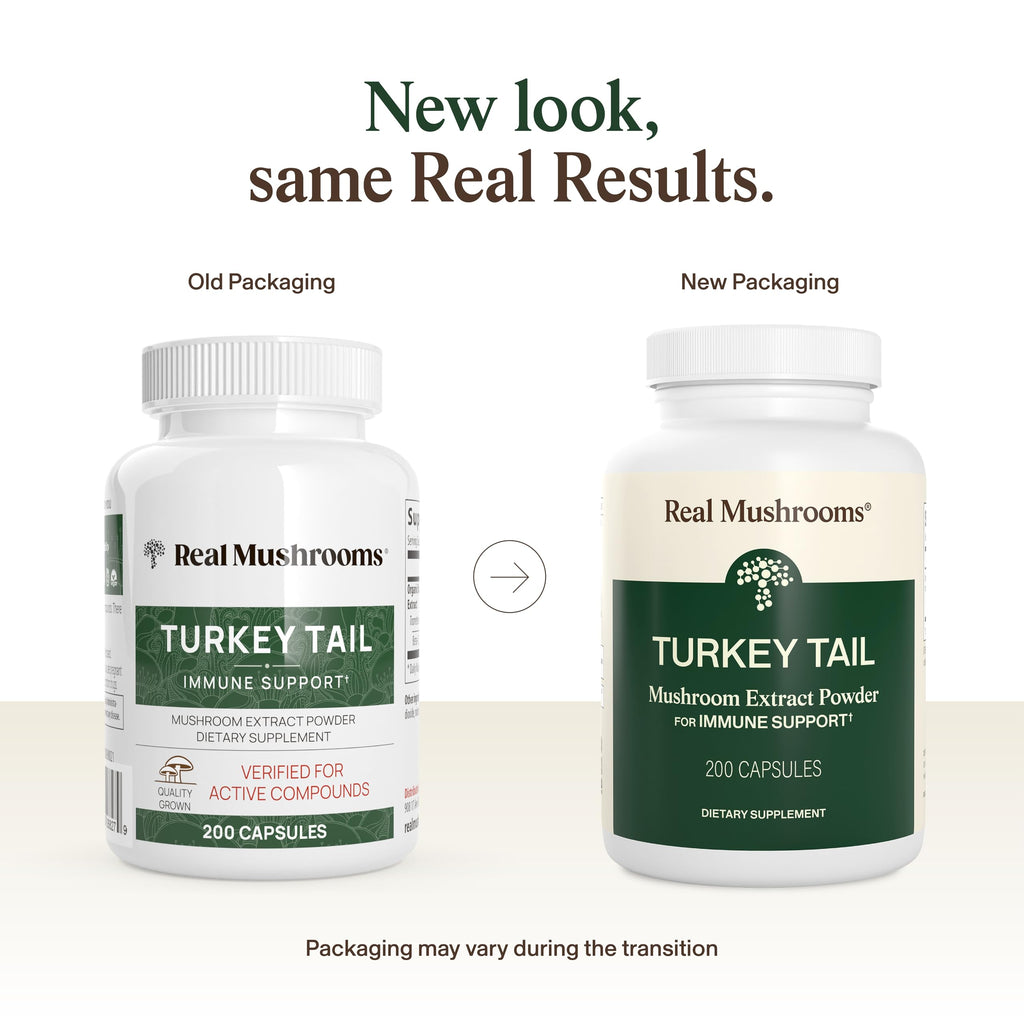 Turkey Tail Mushroom Capsules – Gut & Immune Support, 200 Ct