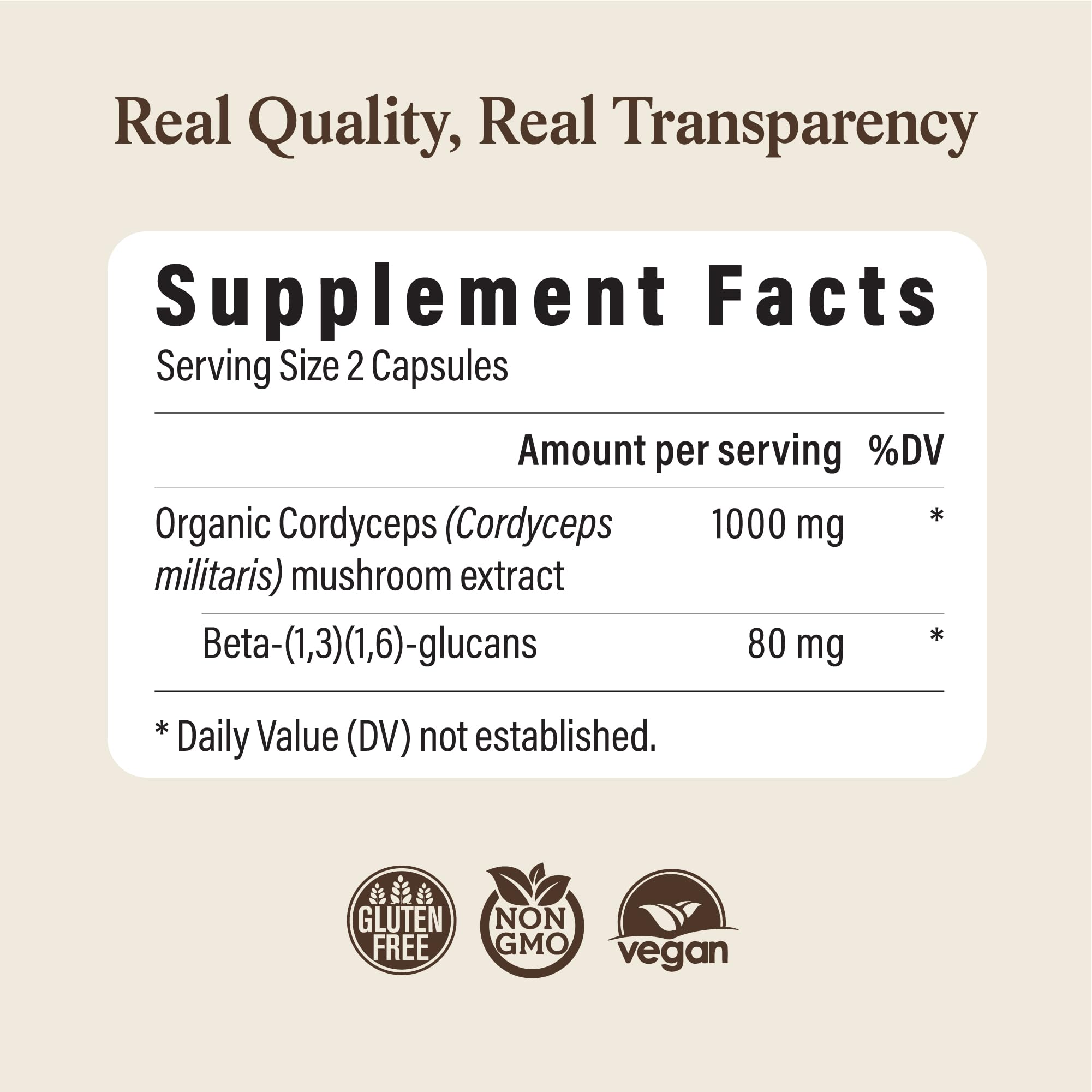 Cordyceps Mushroom Capsules – Energy & Performance Support, 120 Ct