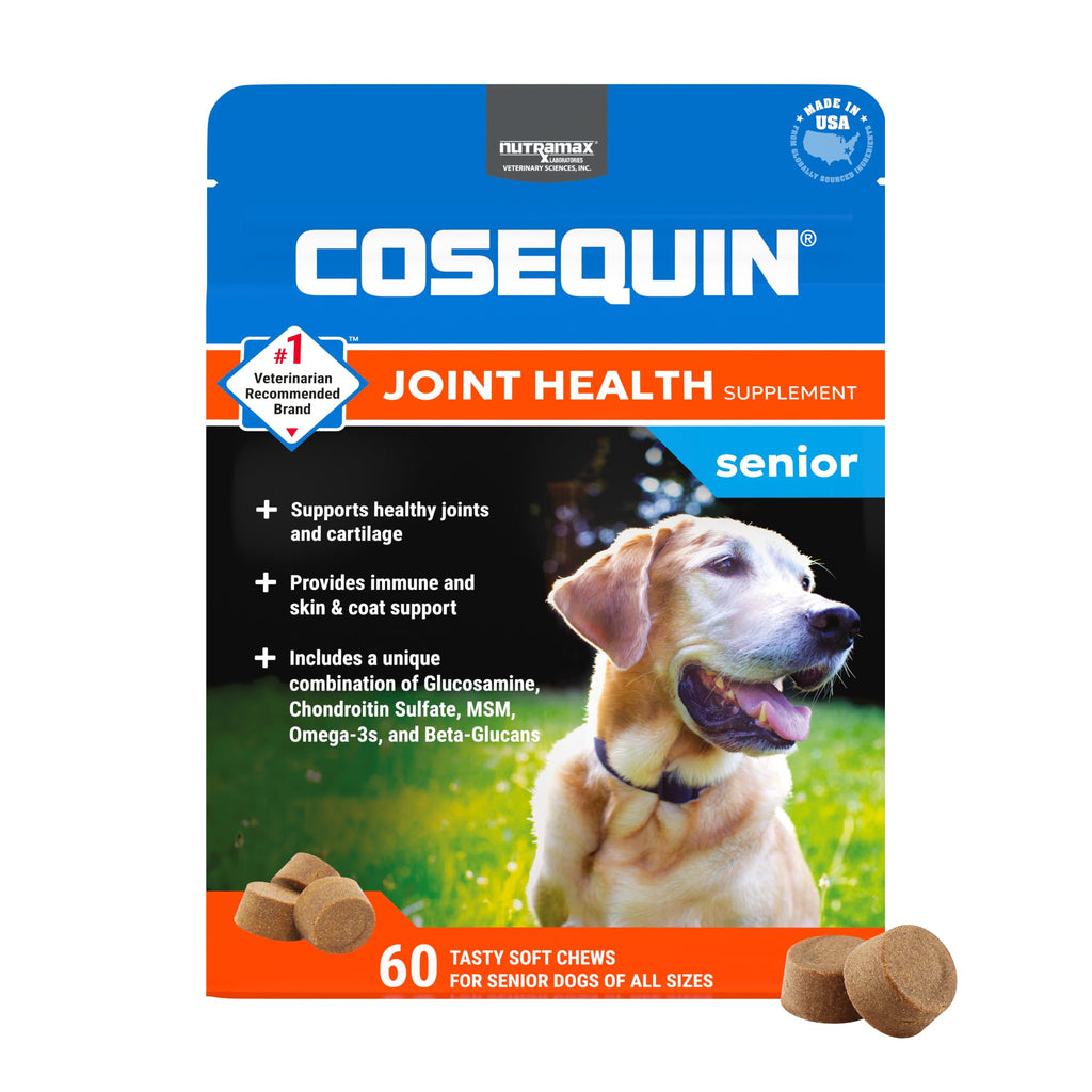 Senior Dog Joint Soft Chews – Glucosamine, MSM & Omega-3s 60ct