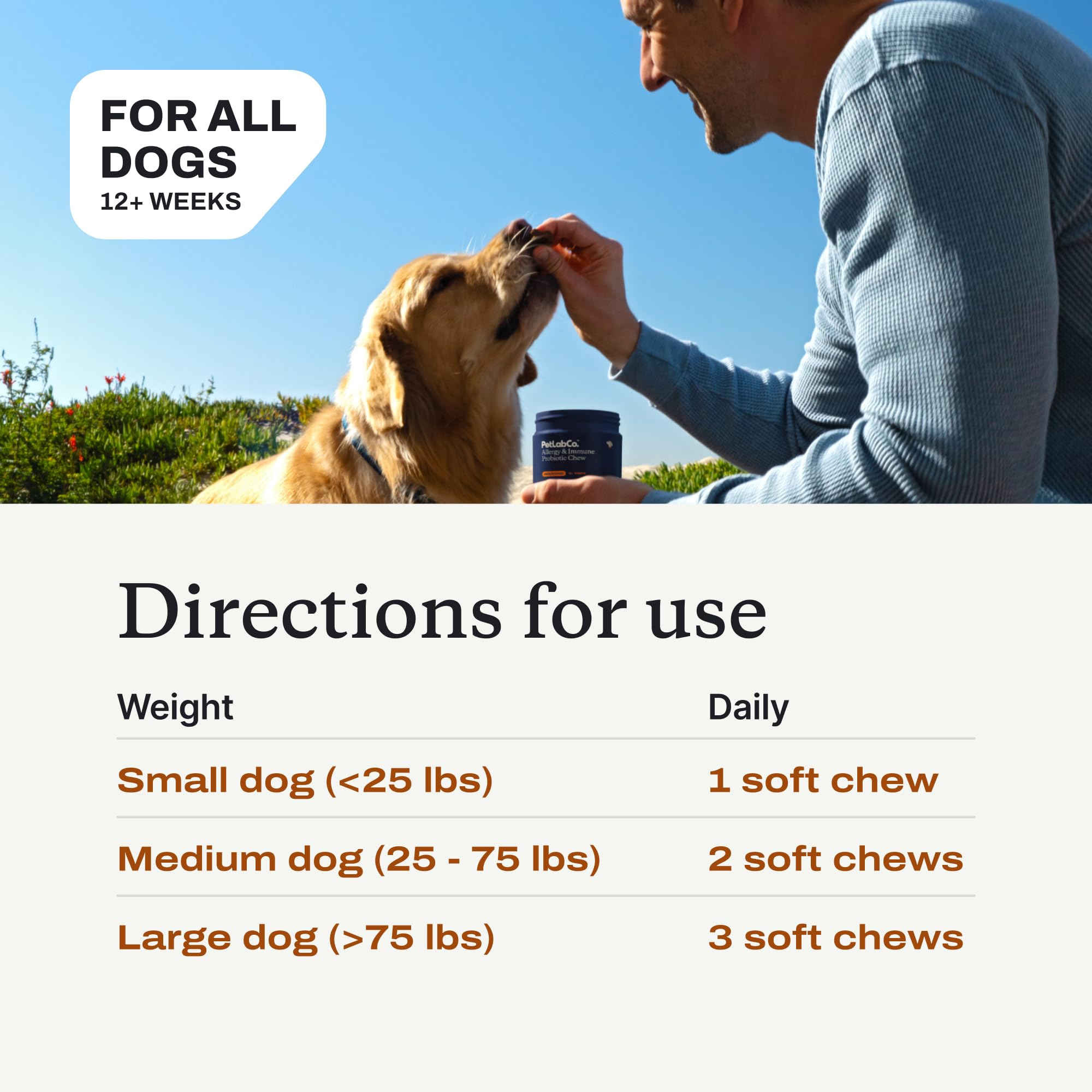 Allergy & Immune Probiotic Chews for Dogs – 30ct