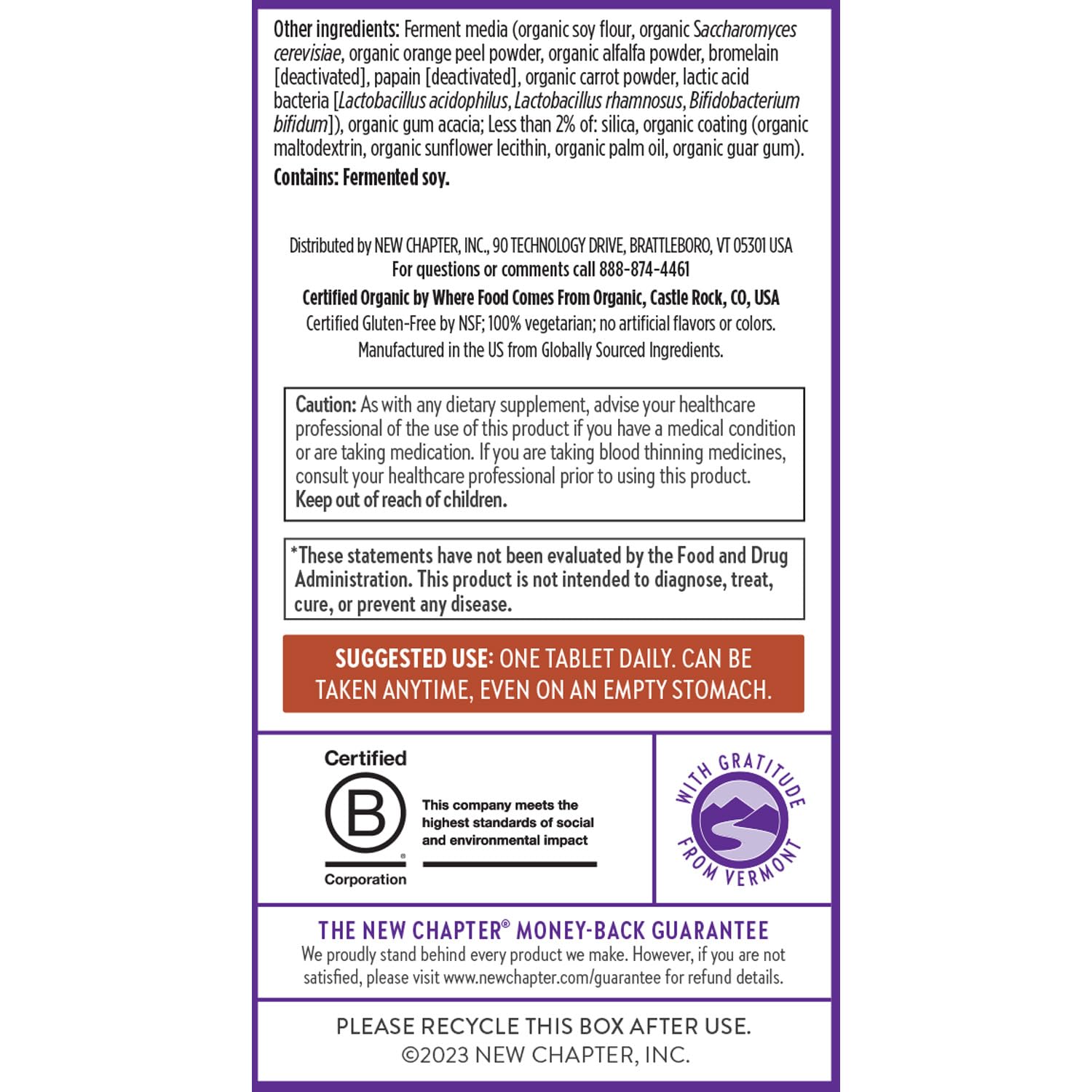 Men's Daily Multivitamin | B12, D3, Vitamin C & Zinc